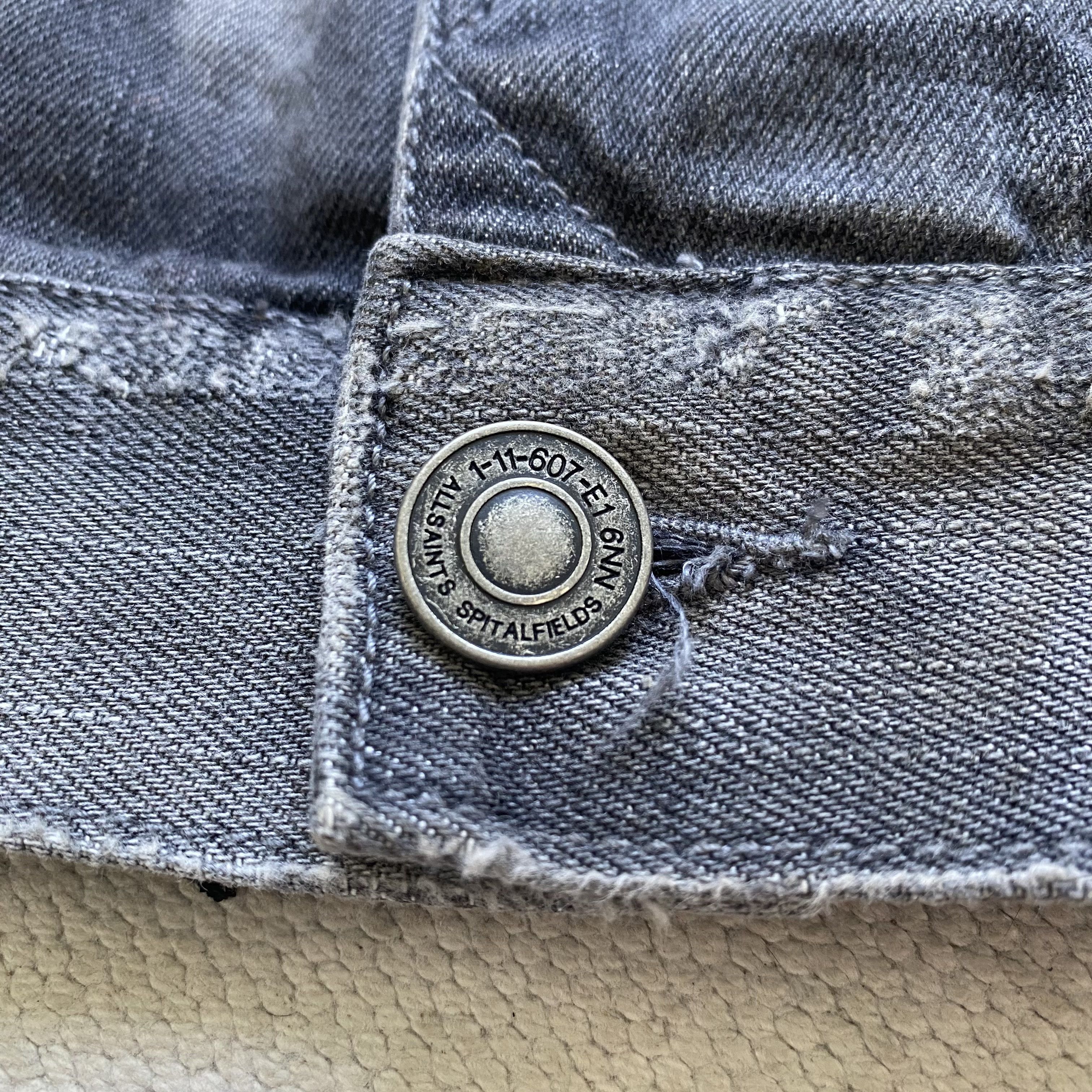 Allsaints ALLSAINTS Denim jacket suede neck Faded Garay Size US S / EU 44-46 / 1 - 5 Thumbnail