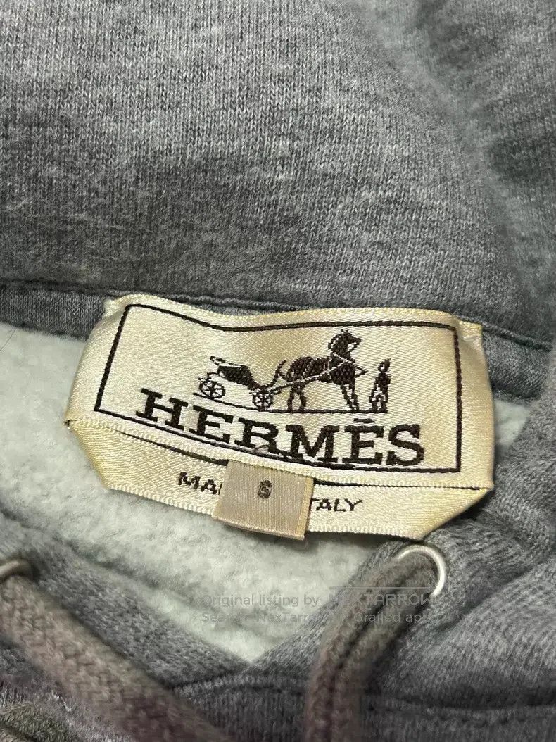 Hermes Hermes Grey Mechanical Horse Leather Patchwork Cotton Hood Size US S / EU 44-46 / 1 - 3 Thumbnail