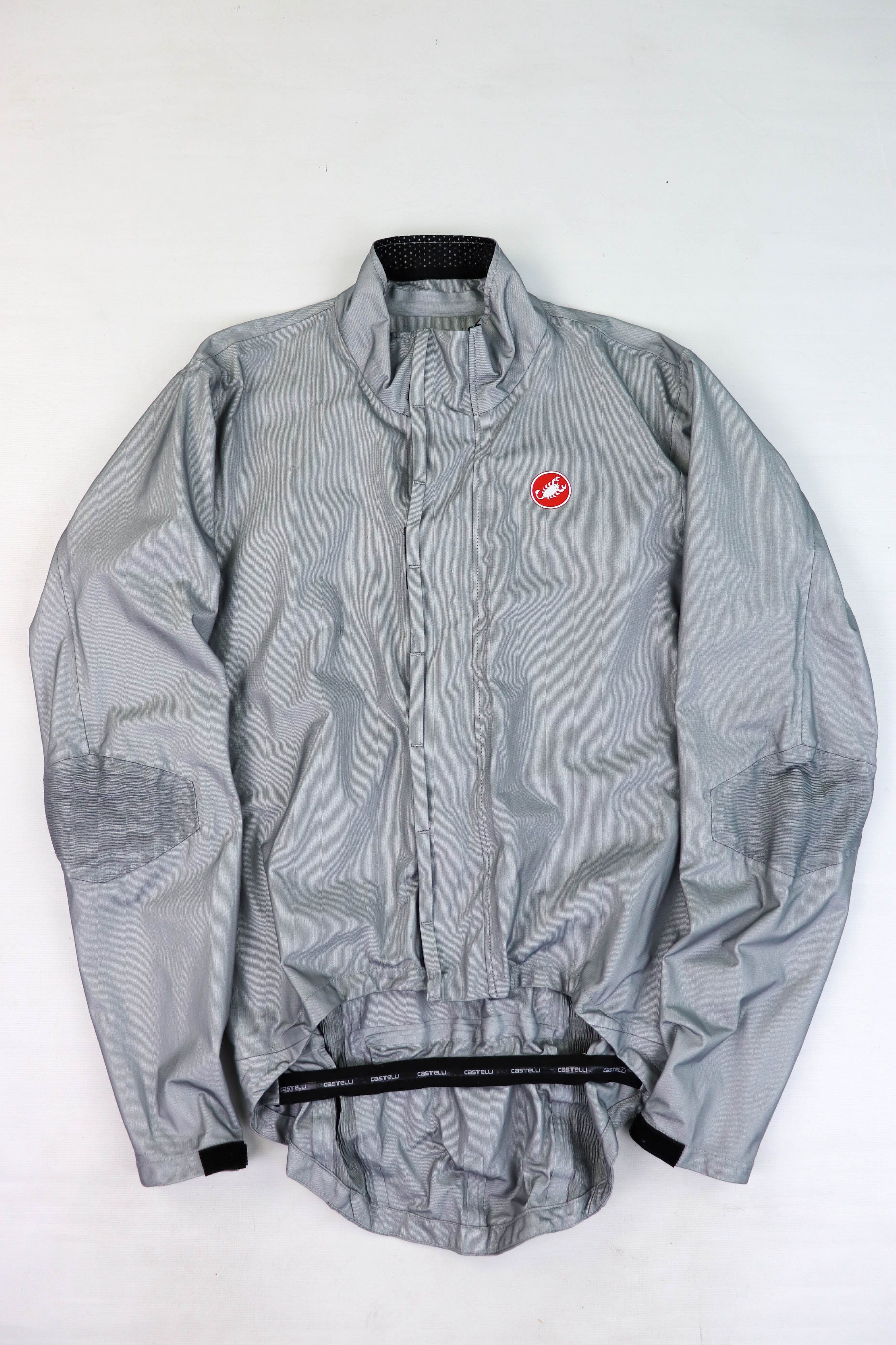 Other CASTELLI Event Waterproof Fabric Silver Gray Cycling Jacket Size US L / EU 52-54 / 3 - 1 Thumbnail