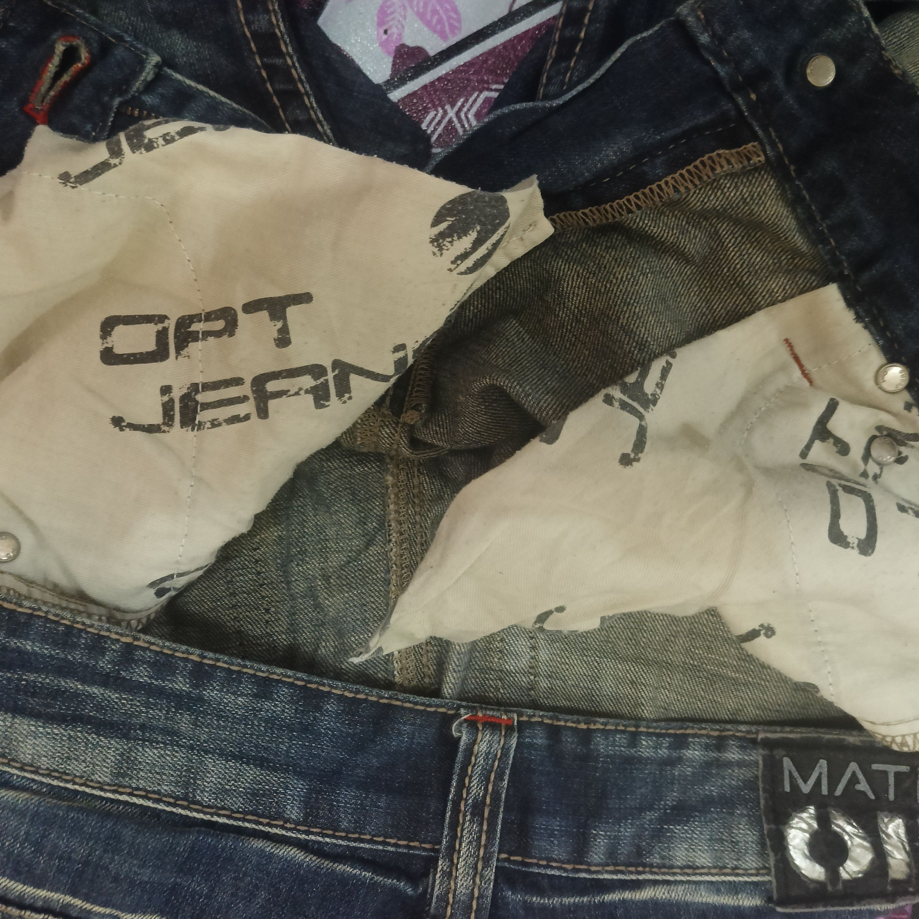 Japanese Brand Japanese Matrix Opt jeans flared Distressed jeans Size US 31 - 13 Thumbnail
