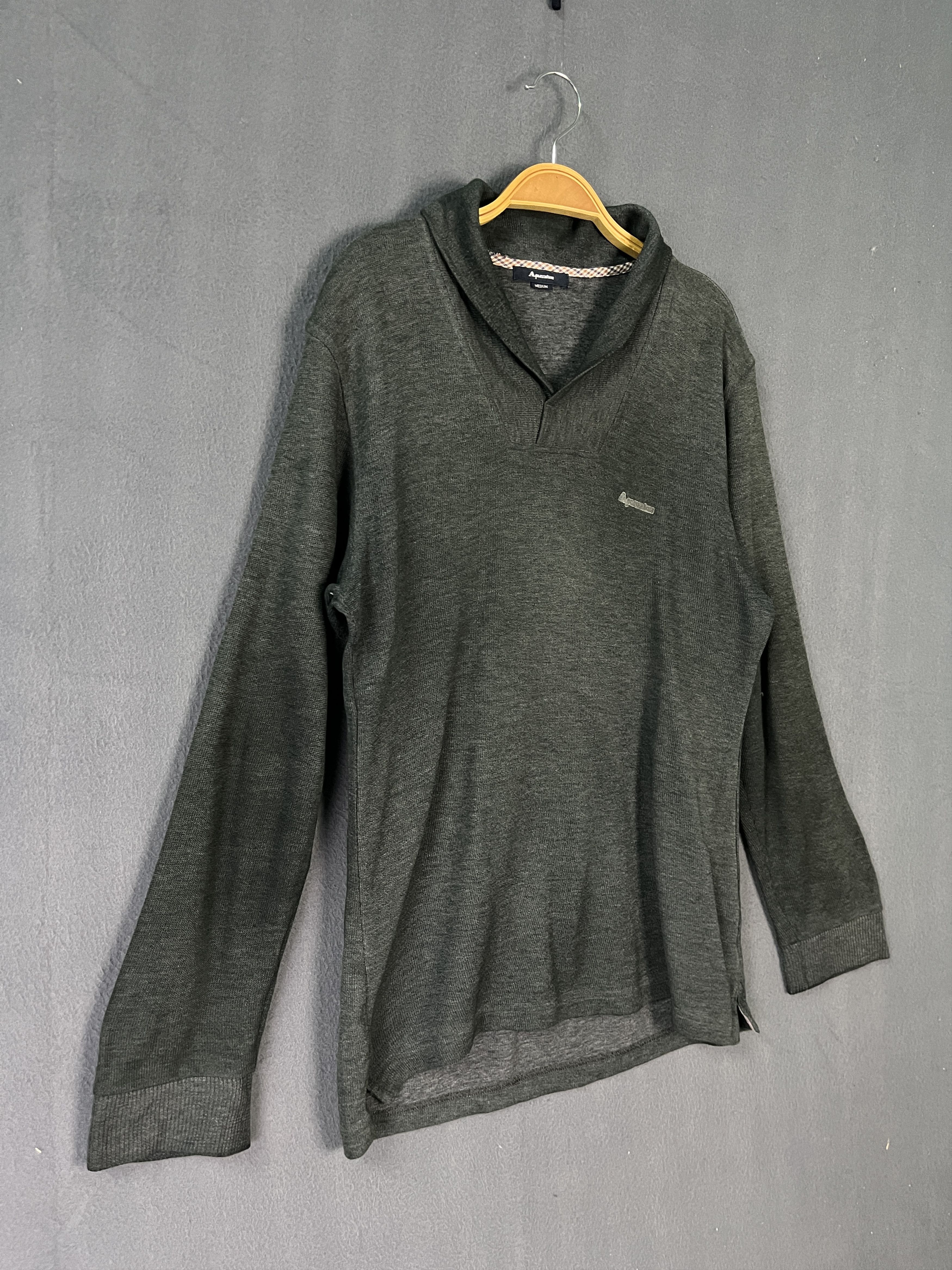 Aquascutum × Vintage Aquascutum Pullover Collared Jumper Size US M / EU 48-50 / 2 - 4 Thumbnail