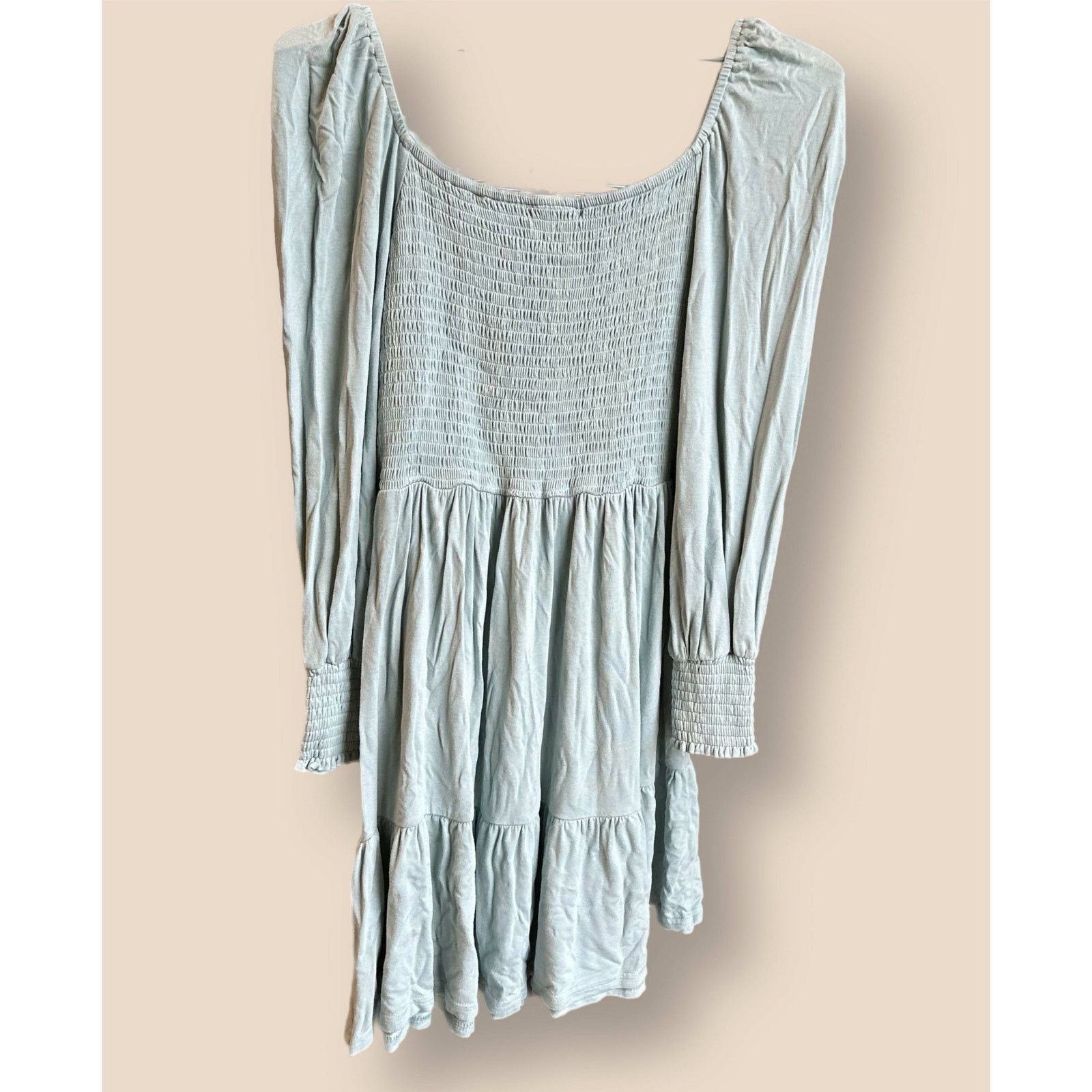 BB Dakota BB Dakota Let's Go Smocked Bodice Long Sleeve Minidress Size M / US 6-8 / IT 42-44 - 5 Thumbnail