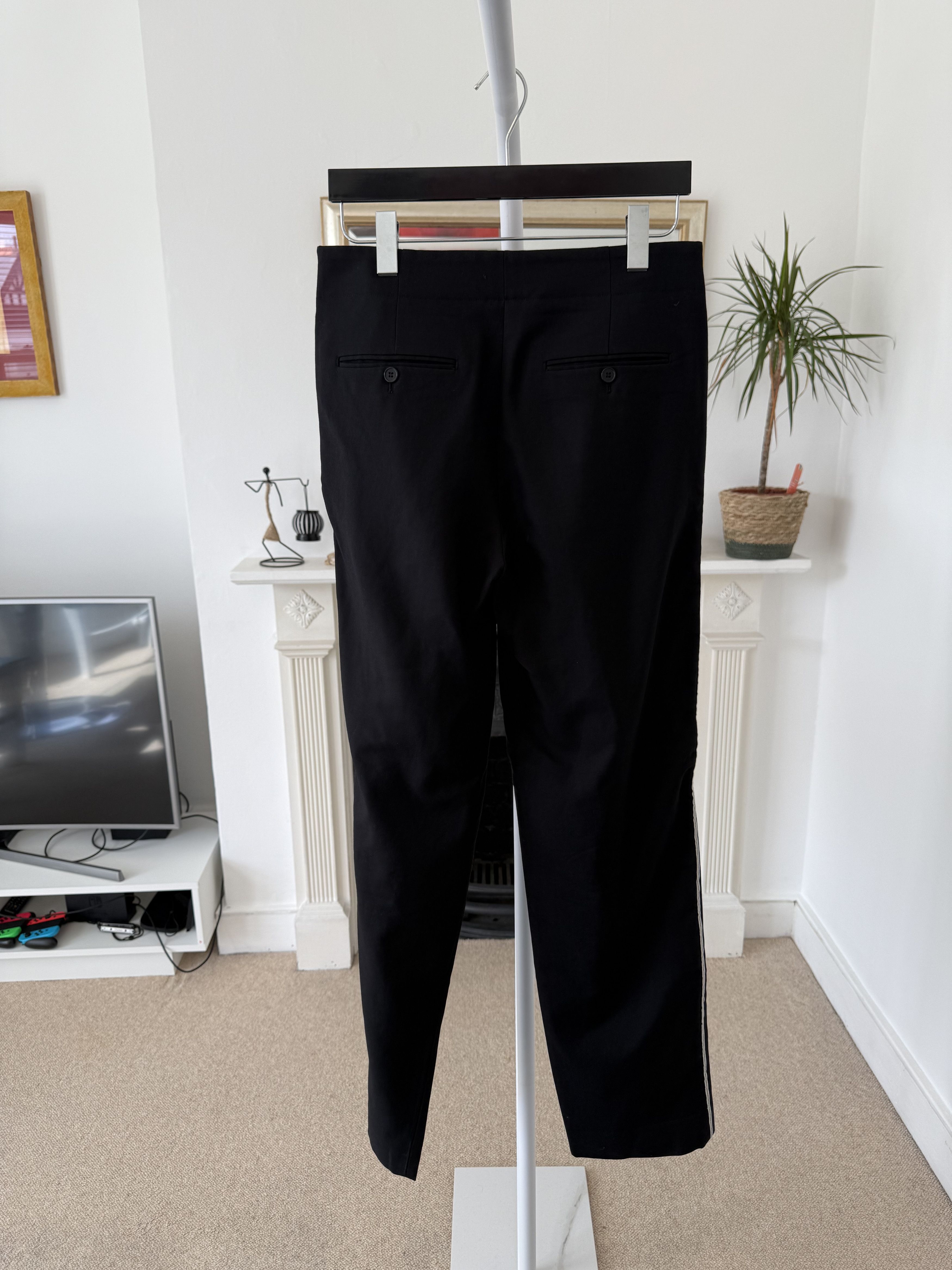 Saint Laurent Paris SS17 Saint Laurent Silver Striped Formal Trousers Size 46R - 3 Thumbnail