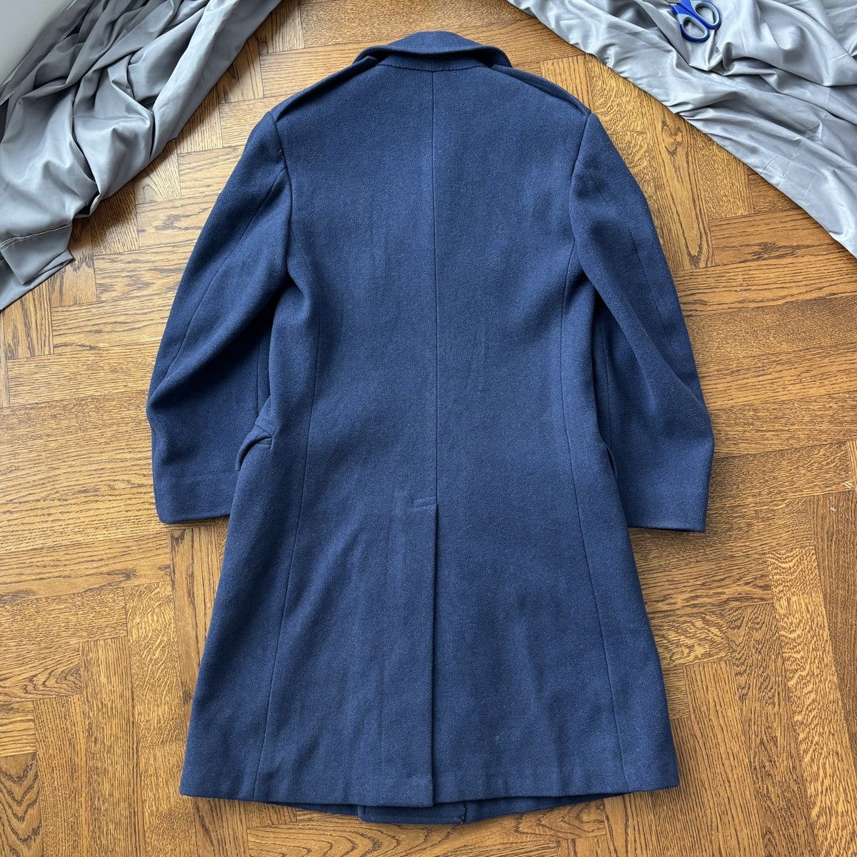 Vintage 1960s USAF Overcoat Vintage Wool Jacket Pembroke Trench 60s Size US S / EU 44-46 / 1 - 9 Thumbnail