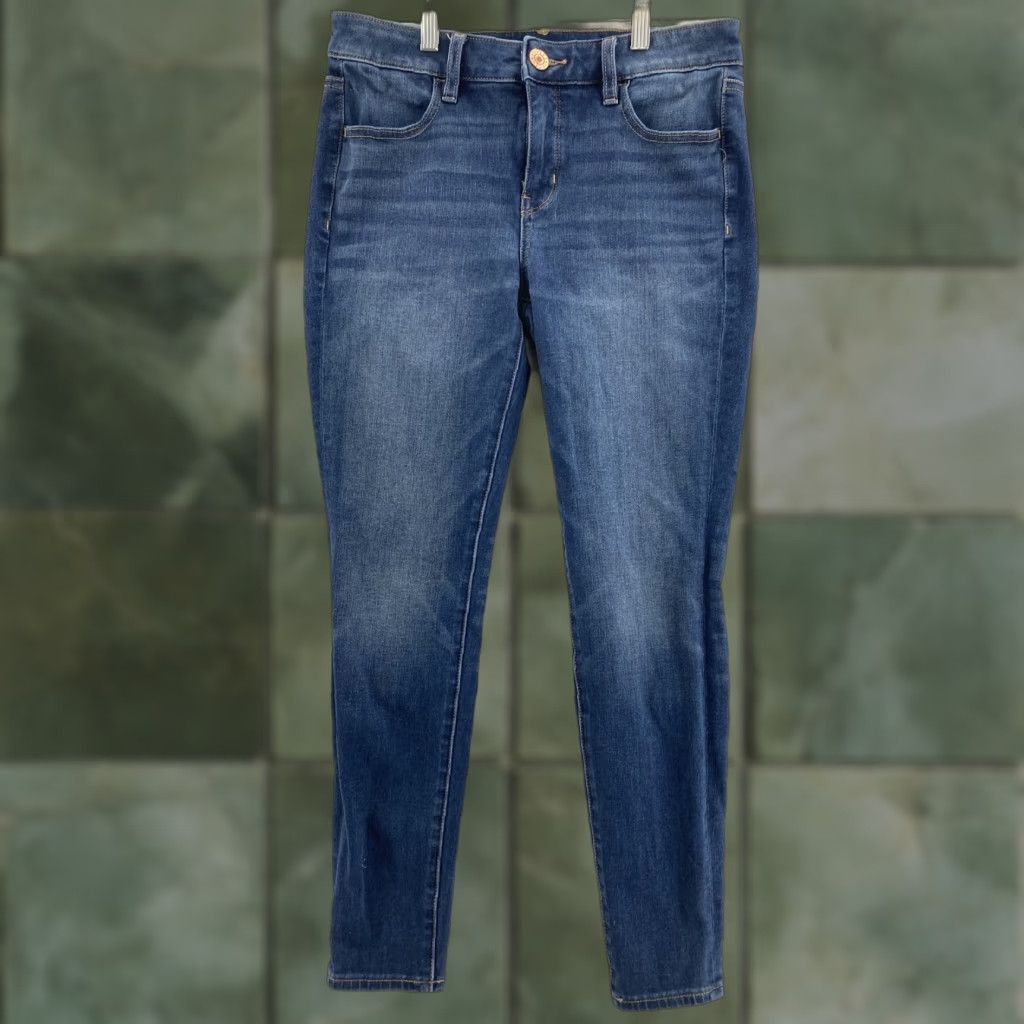American Eagle Outfitters American Eagle Outfitters Jegging Jeans Size 6 Womens Blue Denim Slim Modern 5-Pocket Design Mid Rise 28x27 XS? Size 28" / US 6 / IT 42 - 1 Thumbnail