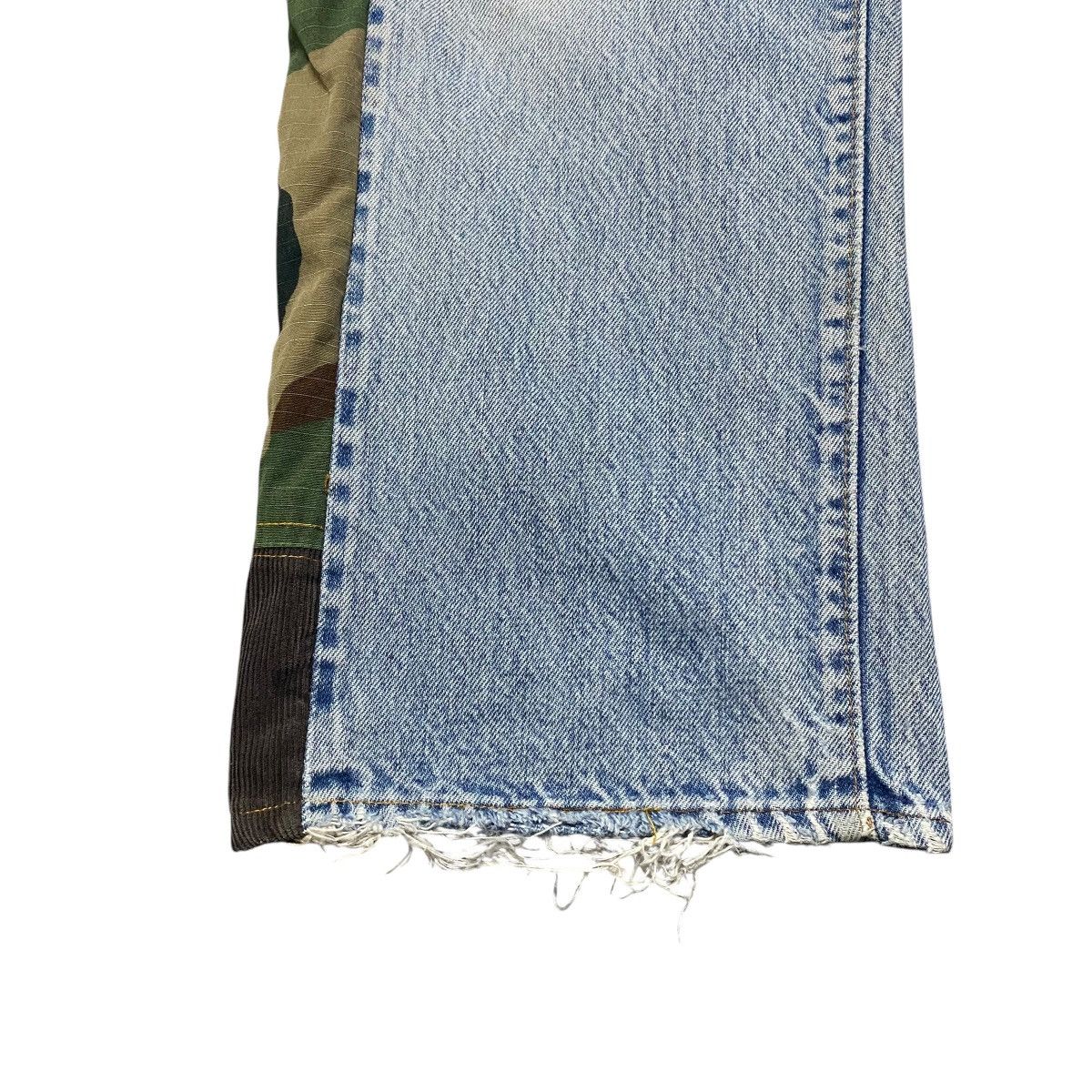 Levi's Vintage Levis 501 Redline Denim Patchwork Jeans Size US 33 - 10 Thumbnail