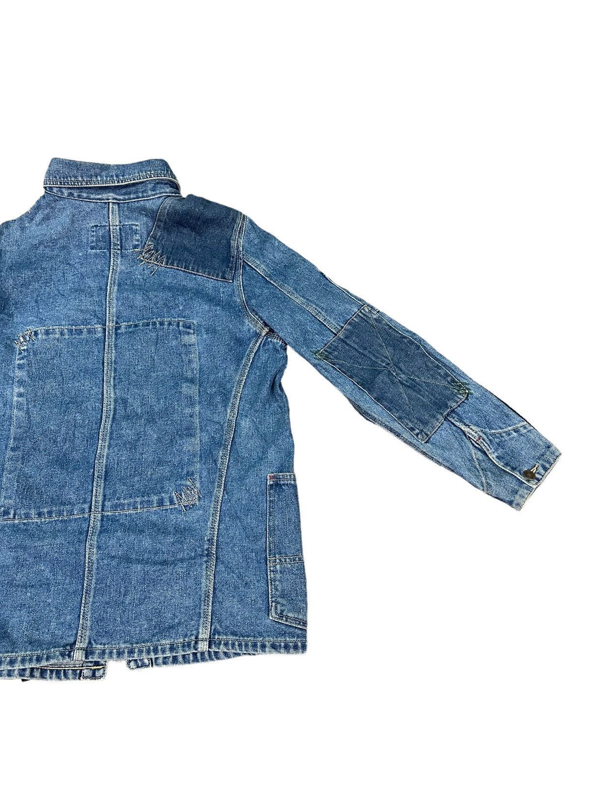 Vintage RARE VINTAGE SINA COVA LUPO DI MARE PATCHWORK DENIM JACKET Size US S / EU 44-46 / 1 - 8 Thumbnail
