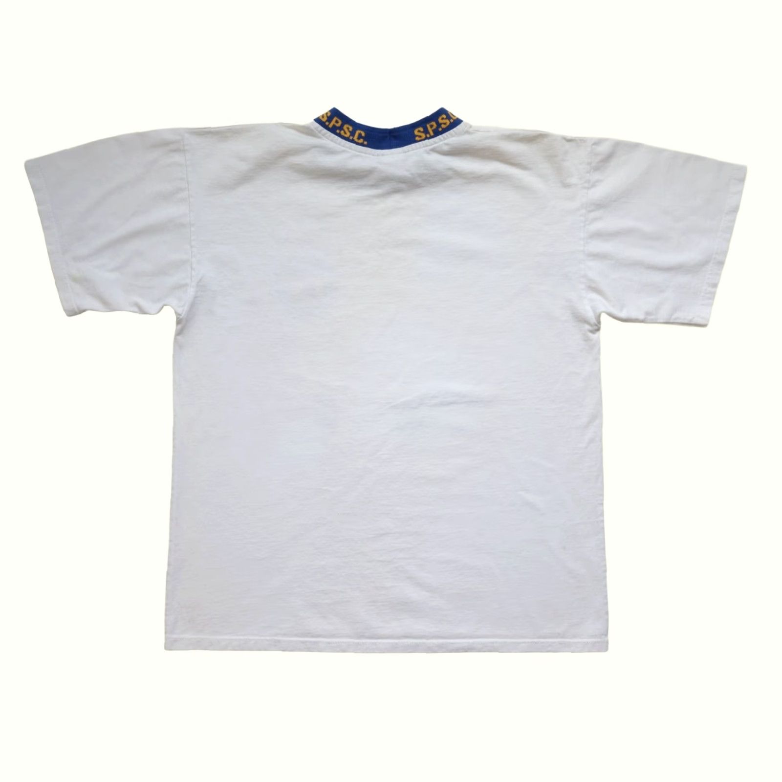Vintage VINTAGE 80s 90s SURF CLUB SPORT JAPAN USA AUSTRALIA WHITE GRAPHIC RINGER T SHIRT MD M SHIRT Mens Size US M / EU 48-50 / 2 - 3 Thumbnail