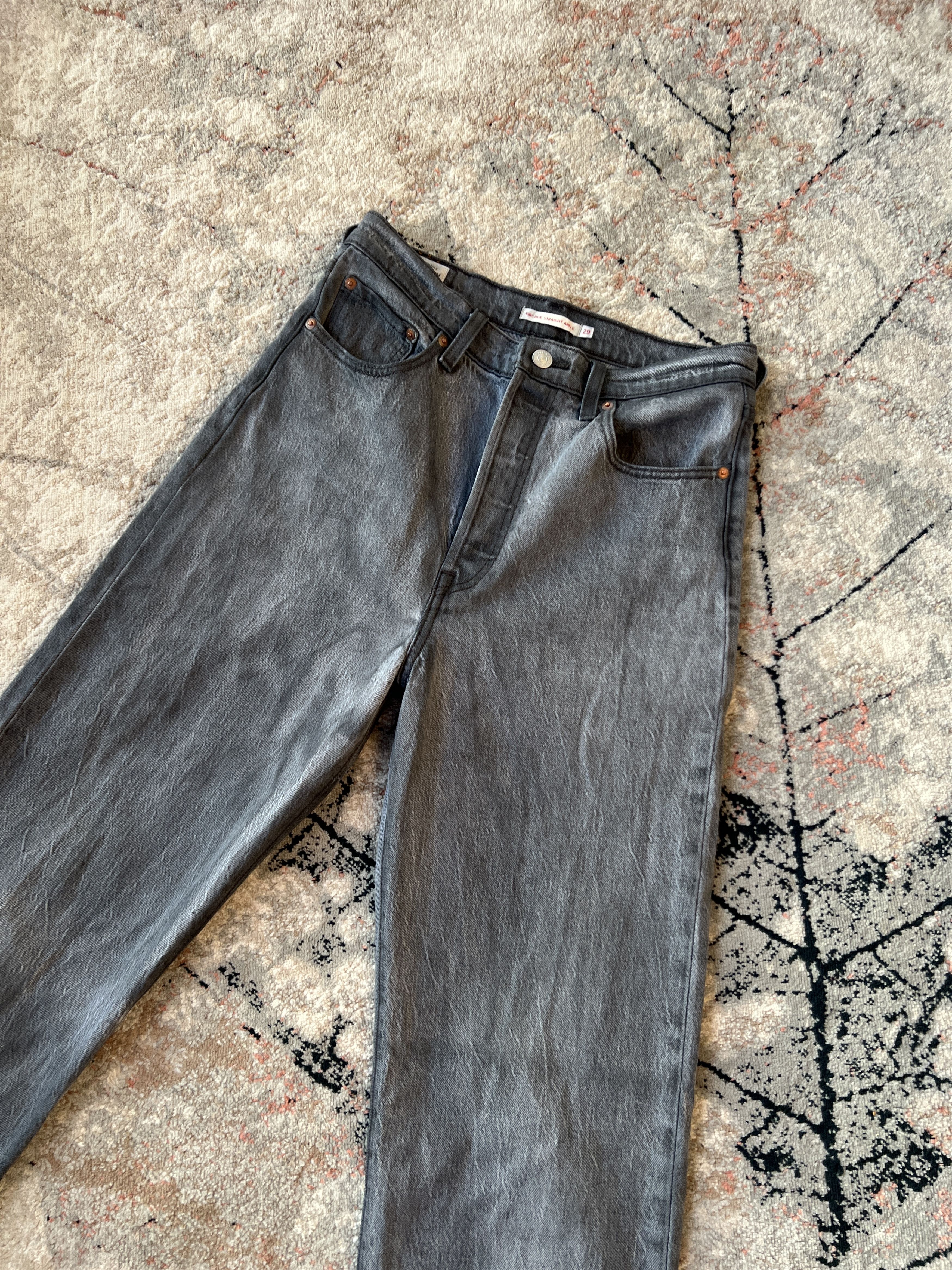 Levi's Levi's Ribcage Straight Ankle Jeans Size 29" - 2 Thumbnail