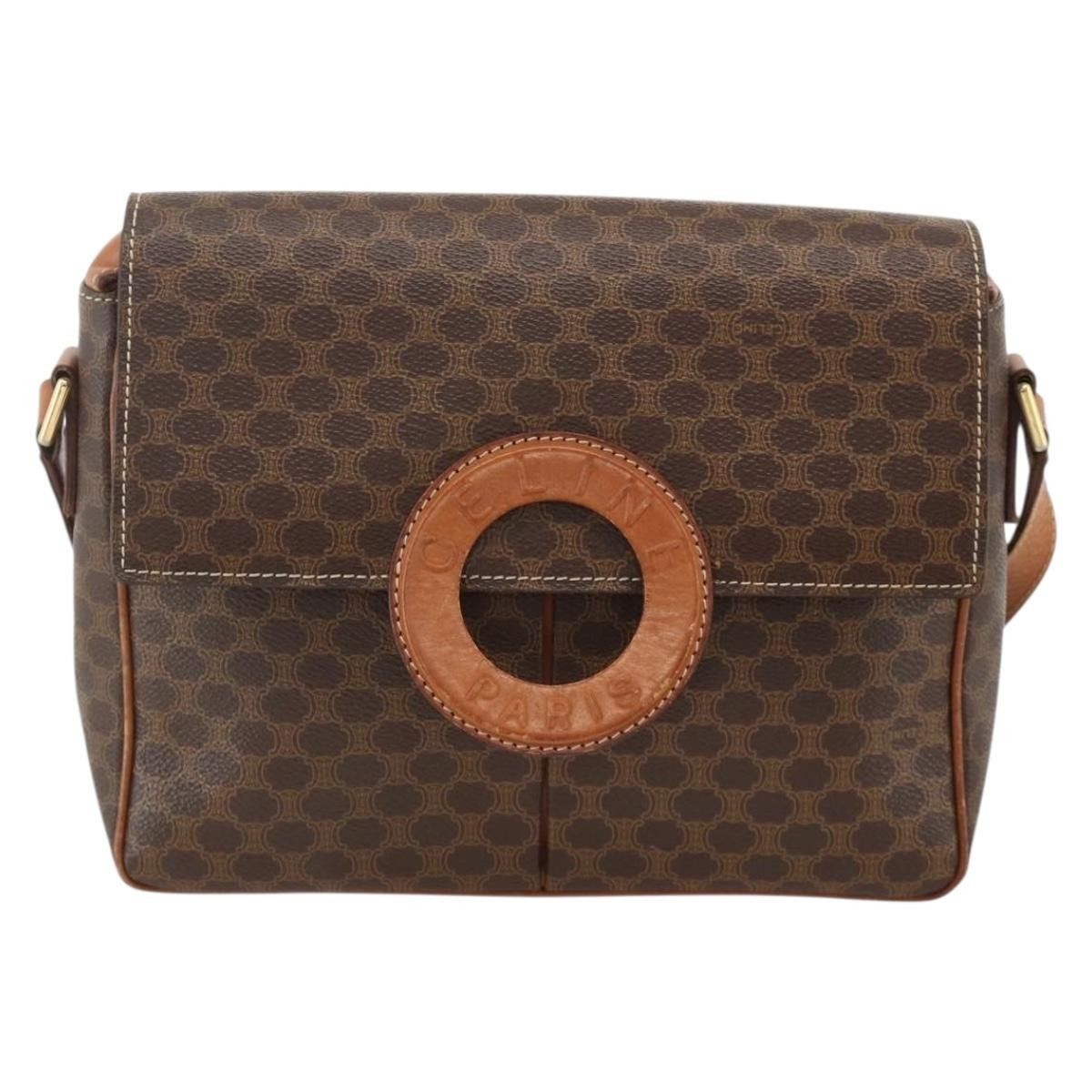 Celine Celine Vintage Macadam Circle Logo Canvas and Leather Size ONE SIZE - 1 Thumbnail