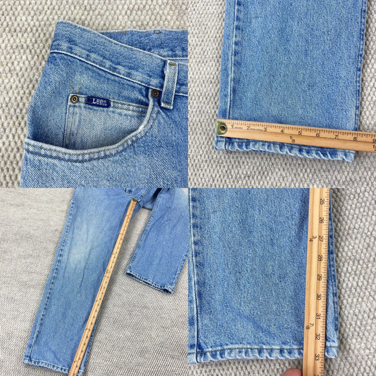 Lee VINTAGE Lee Jeans Mens Jeans Regular Fit 36x33 Blue 90s Retro Relaxed Straight Denim Casual Pants Mens 36x33 Size US 36 / EU 52 - 8 Thumbnail