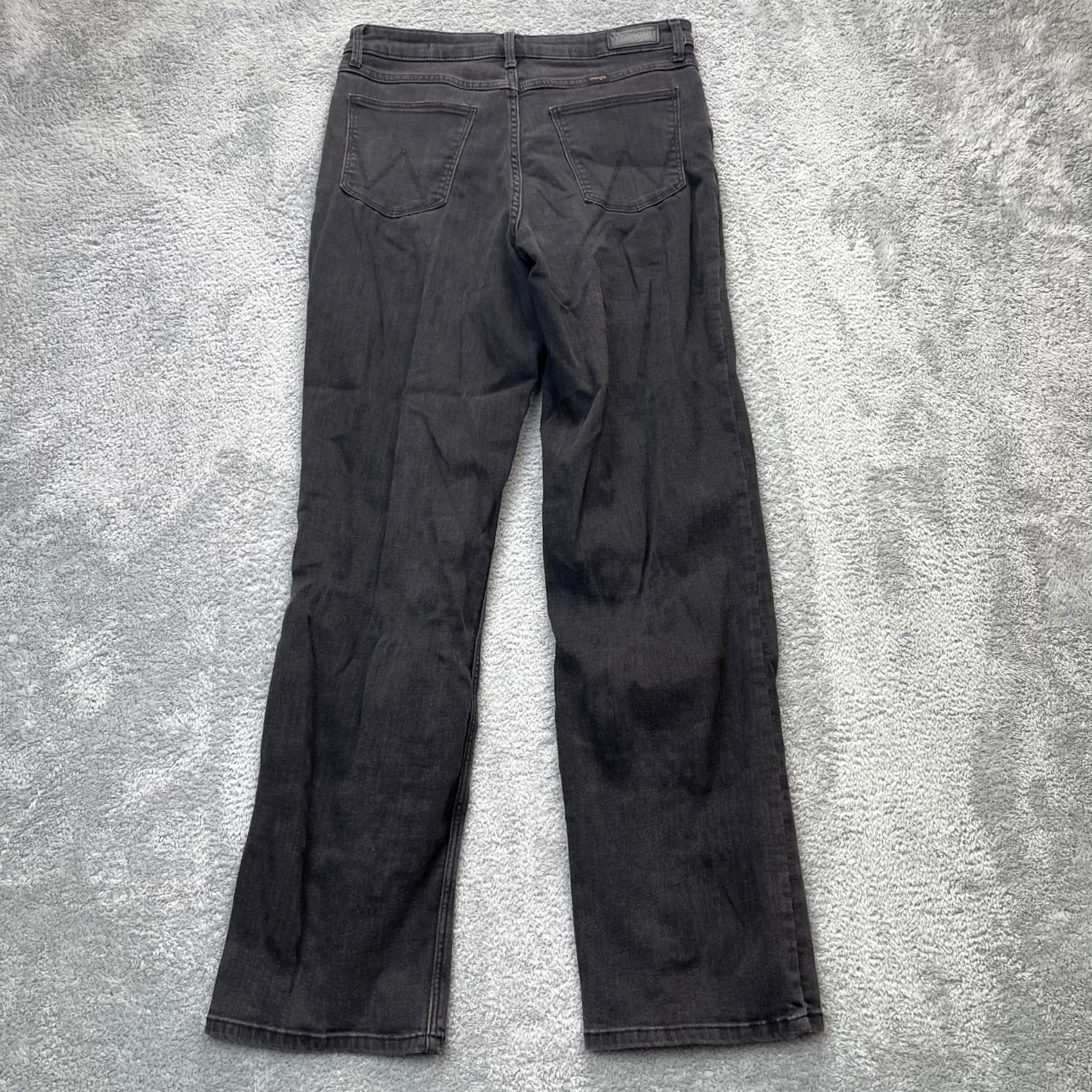 Wrangler VINTAGE Wrangler Jeans Womens 32x32 Black High Rise Bold Bootcut Denim Dark Wash Jeans Women Regular 5-Pocket Zipper Button Logo City Cowboy Thrift Size 24" / US 00 / IT 34 - 2 Thumbnail