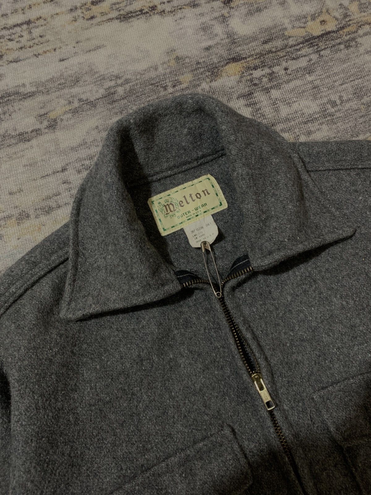 Other VINTAGE MELTON OUTWEAR WOOL WORKER STYLE JACKET Size US L / EU 52-54 / 3 - 3 Thumbnail