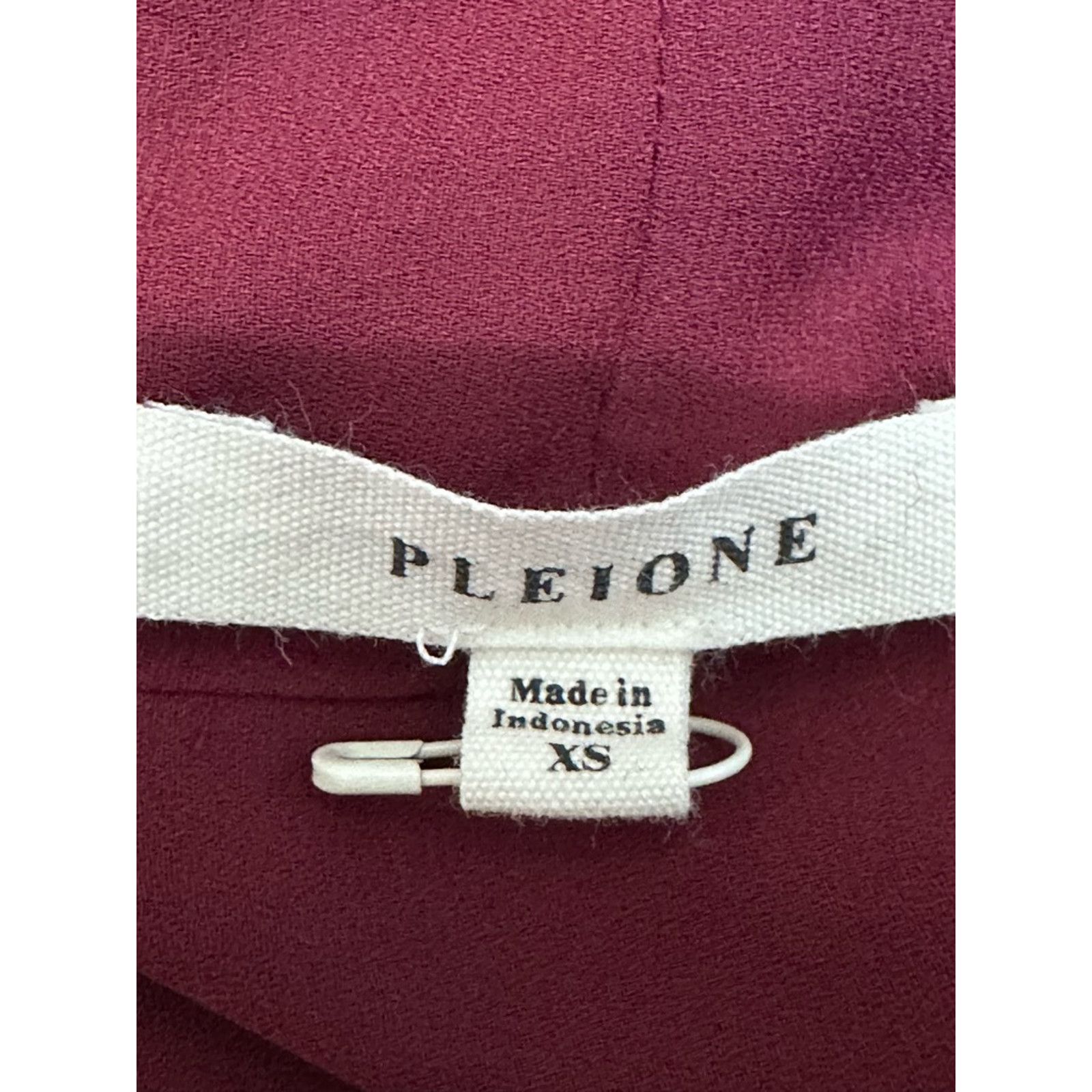 Other Pleione Blouse Purple Crepe Long Sleeve V Neck Faux Wrap XS Size XS / US 0-2 / IT 36-38 - 7 Thumbnail
