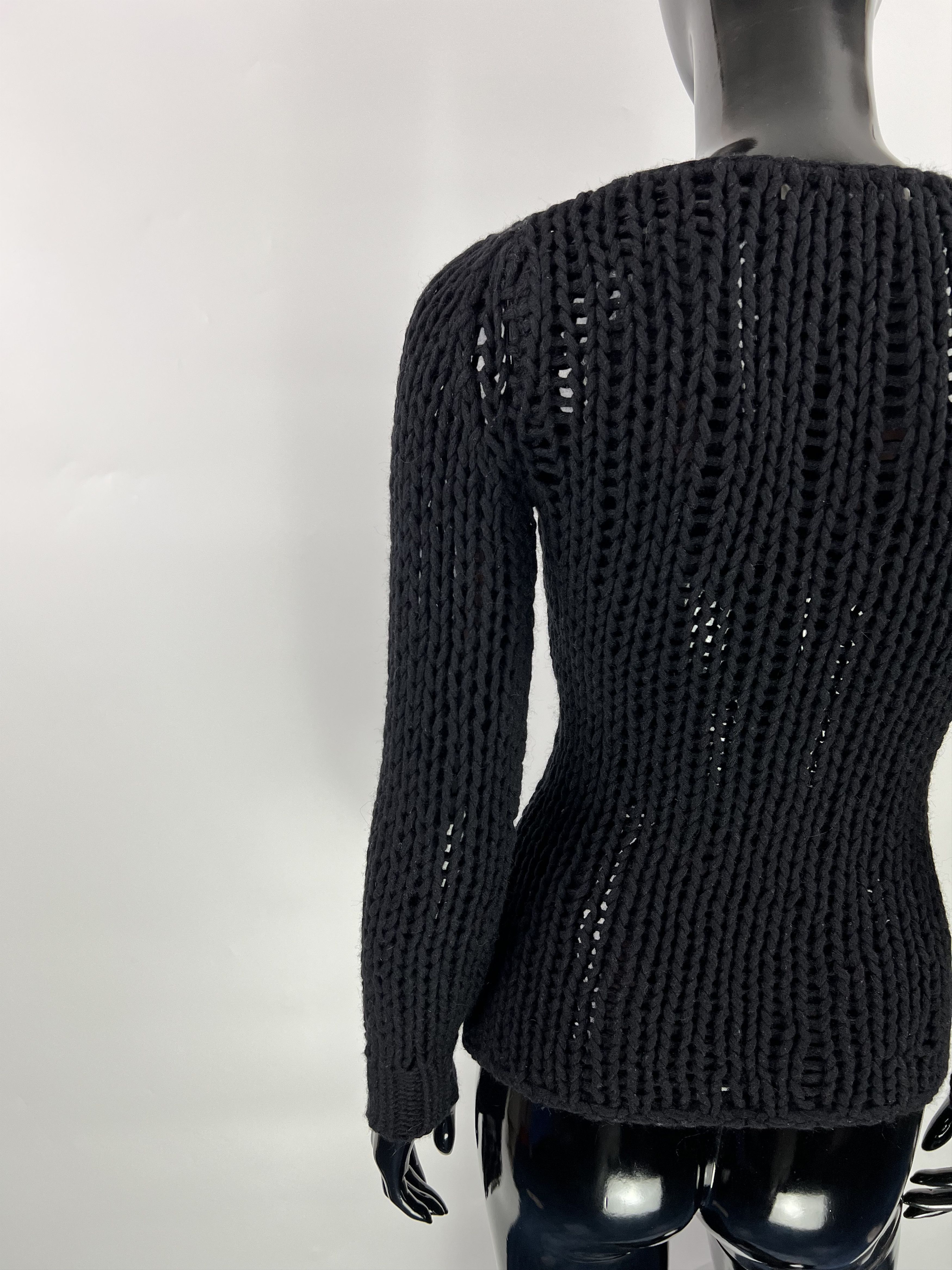 Pierre Balmain Pierre Balmain Mesh Knit Alpaca Wool Sweater Size S 40/26 Size S / US 4 / IT 40 - 8 Thumbnail