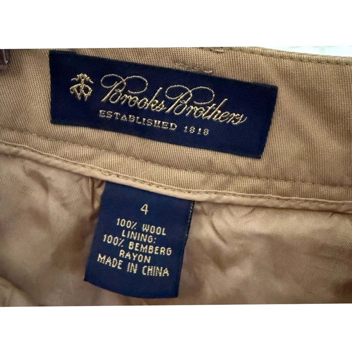 Brooks Brothers VINTAGE Brooks Brothers Women's Dress Pants Size 27" / US 4 / IT 40 - 4 Thumbnail