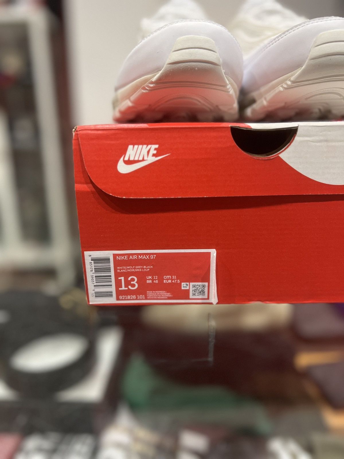 Nike Nike Air Max 97 Triple White Wolf grey Size: 13 Size US 13 / EU 46 - 8 Thumbnail