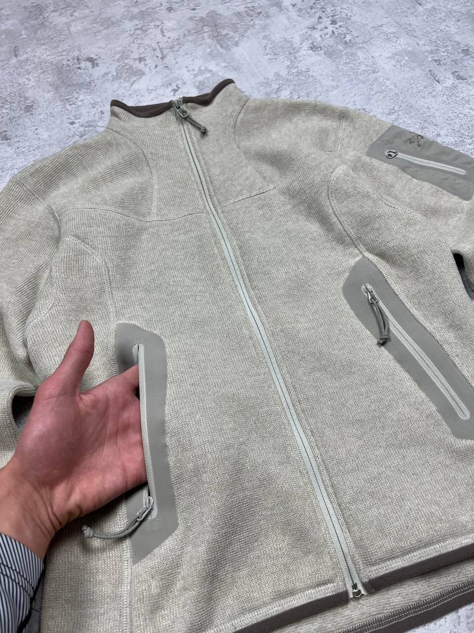 Arc'teryx Arcteryx Polartec Beige Zip-Fleece Sweatshirt Size M / US 6-8 / IT 42-44 - 5 Thumbnail