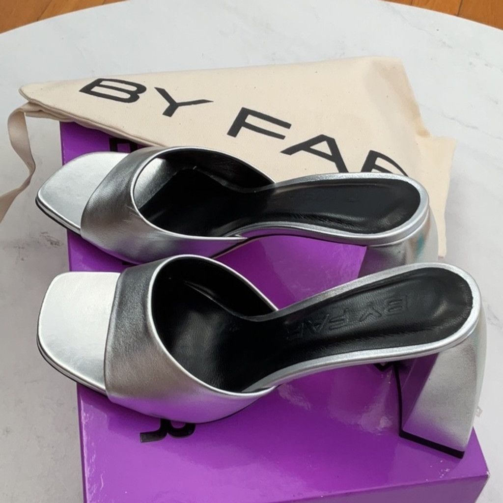 By Far BY FAR Michele Mule in Silver, Size: EU 37 Size US 7 / IT 37 - 9 Thumbnail