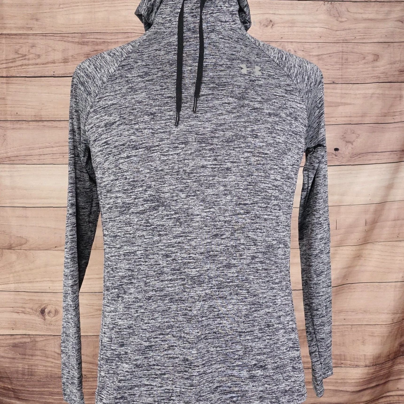 Under Armour Under Armour Hoodie Women M Gray HeatGear Performance Heather Pullover ULINE LightWeight Moisture Wicking Raglan Sleeve Size US M / EU 48-50 / 2 - 3 Thumbnail