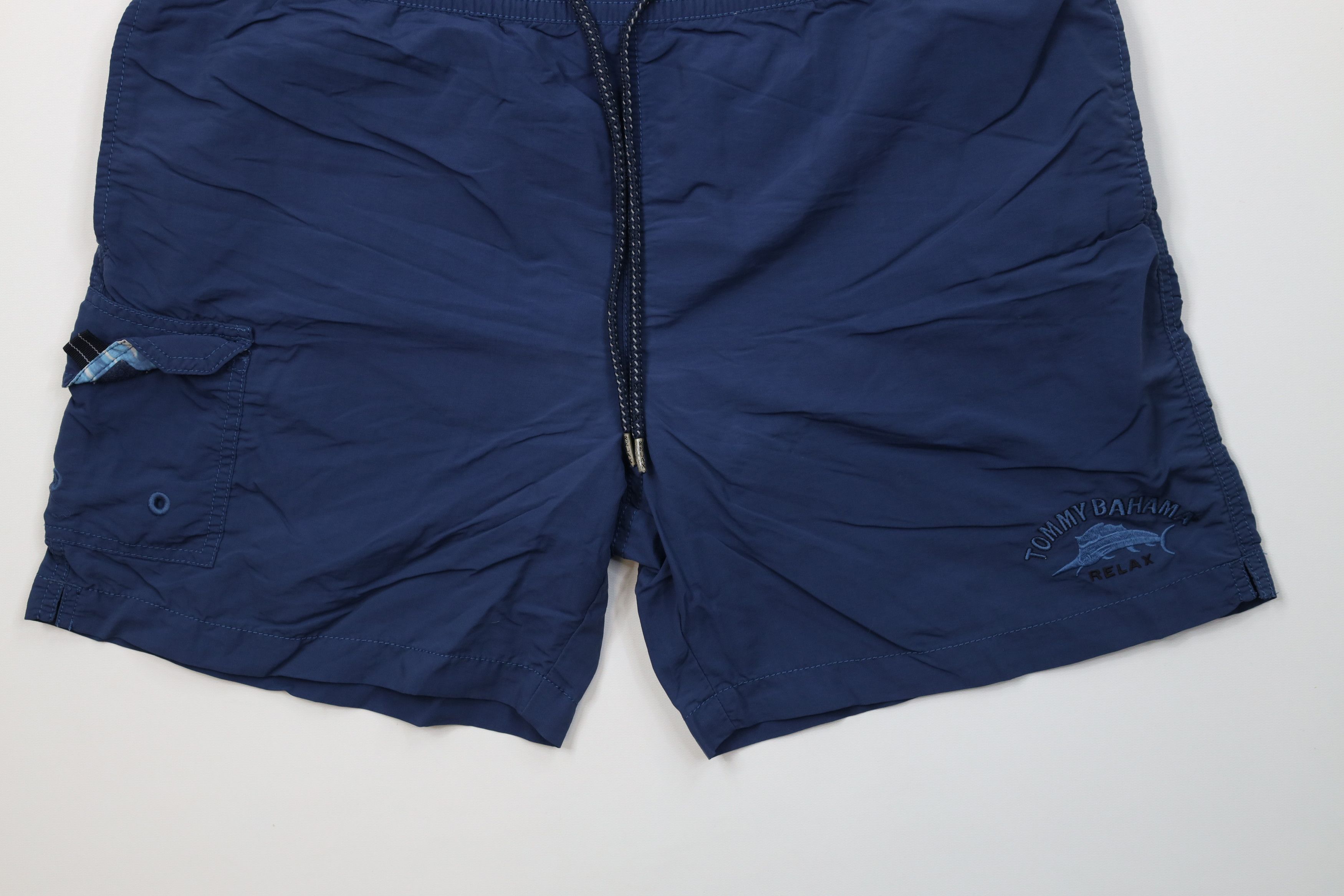 Tommy Bahama AS IS Tommy Bahama Relax Spell Out Lined Shorts Swim Trunks Size US 32 / EU 48 - 4 Thumbnail