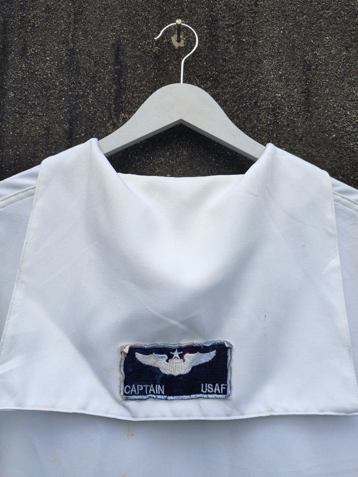 Vintage Vintage U.S. Navy White Sailor Jumper – USAF Captain Patches Size US L / EU 52-54 / 3 - 10 Thumbnail