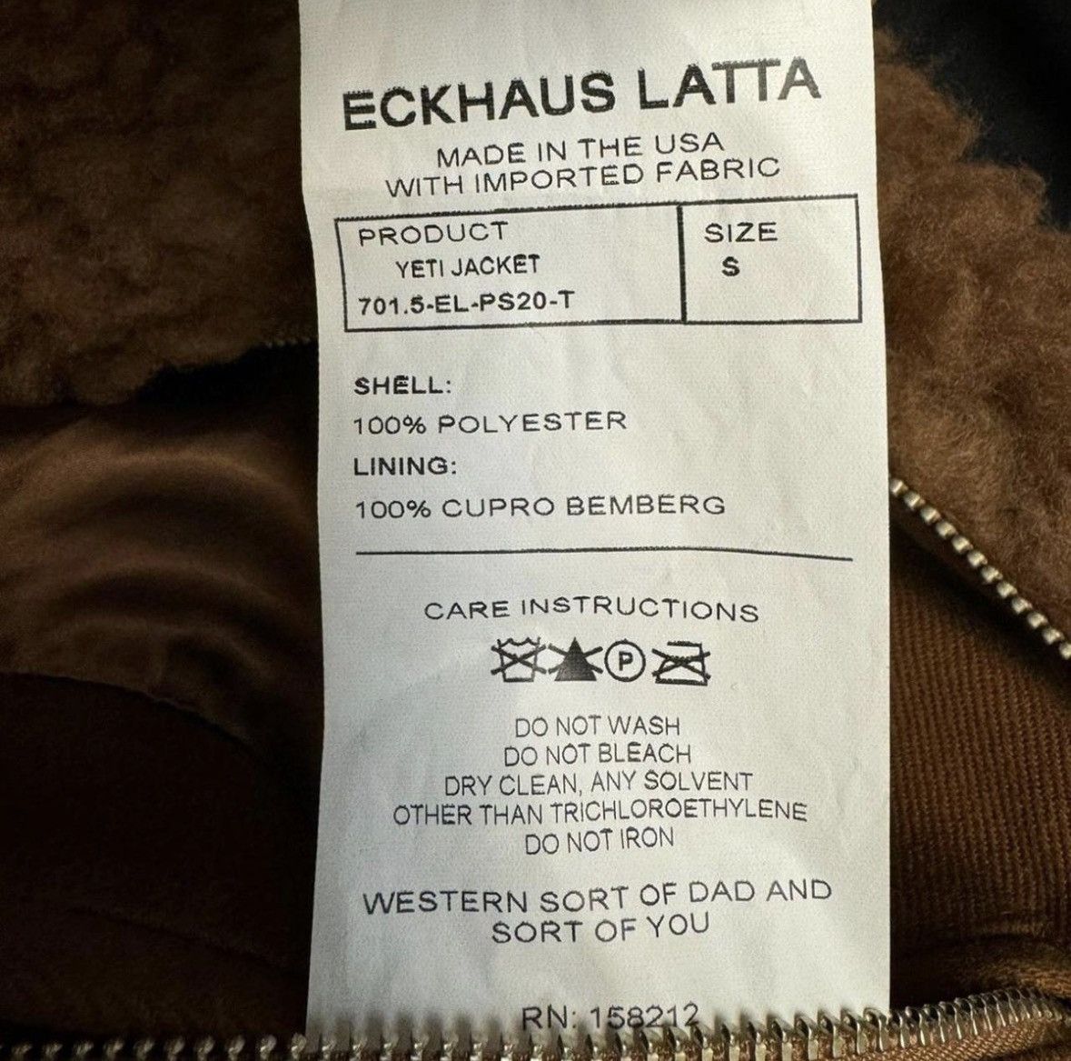 Eckhaus Latta Eckhaus Latta Yeti Fleece Jacket Size US S / EU 44-46 / 1 - 3 Thumbnail