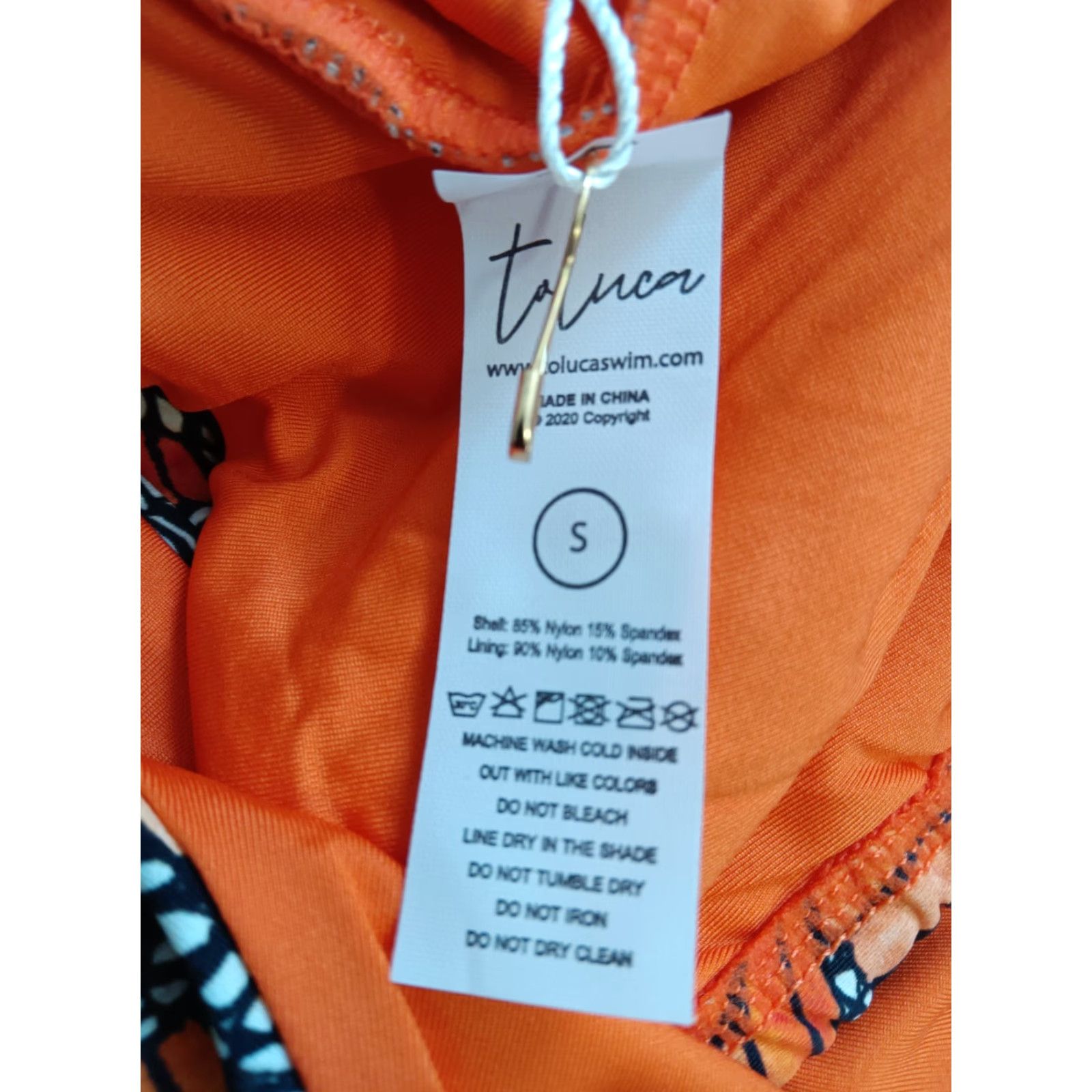 Triangl Toluca Multicolor One Piece Swimsuit S Women - Size S Nylon Spandex Wide Strap Triangle Waist Wrap Open Tummy Sexy Beach Pattern: Solid Size ONE SIZE - 5 Thumbnail