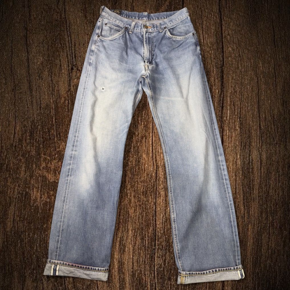 Lee × Number (N)ine Vintage Selvedge 70s Lee Rider Light Aging Wash Denim W32 Size US 32 / EU 48 - 1 Thumbnail