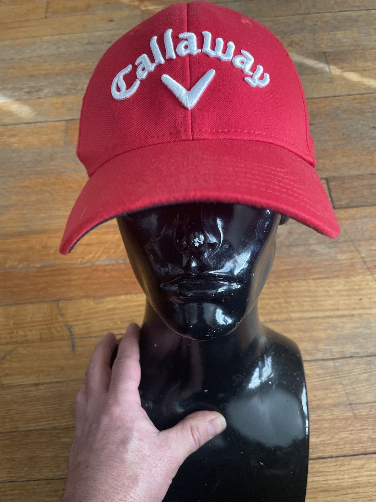 Callaway Calaway Golf Hat Cap RED SnapBack golfing golfer vintage ⛳️🏌️🏌️‍♀️ Size ONE SIZE - 2 Thumbnail