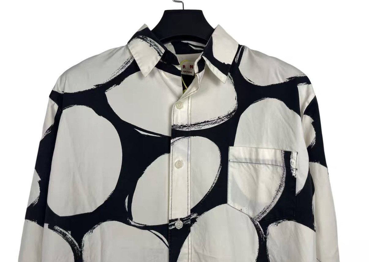 Marni Marni Polka Dot Print Oversized Long Sleeve Shirt J31 Size US S / EU 44-46 / 1 - 3 Thumbnail
