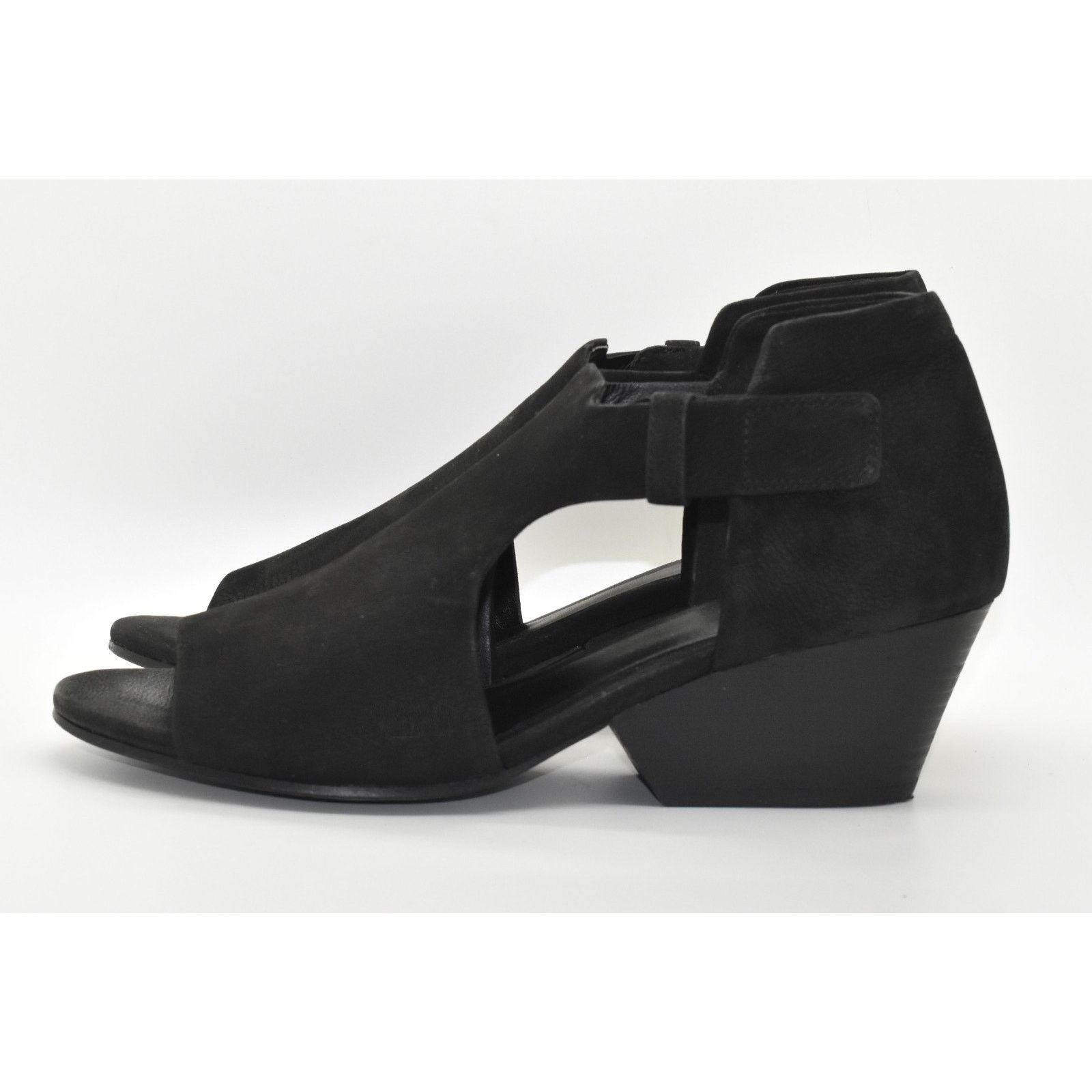 Eileen Fisher EILEEN FISHER Iris Nubuck Cutout Peep Toe Heels Sandals Sz 9 Size US 9 / IT 39 - 3 Thumbnail