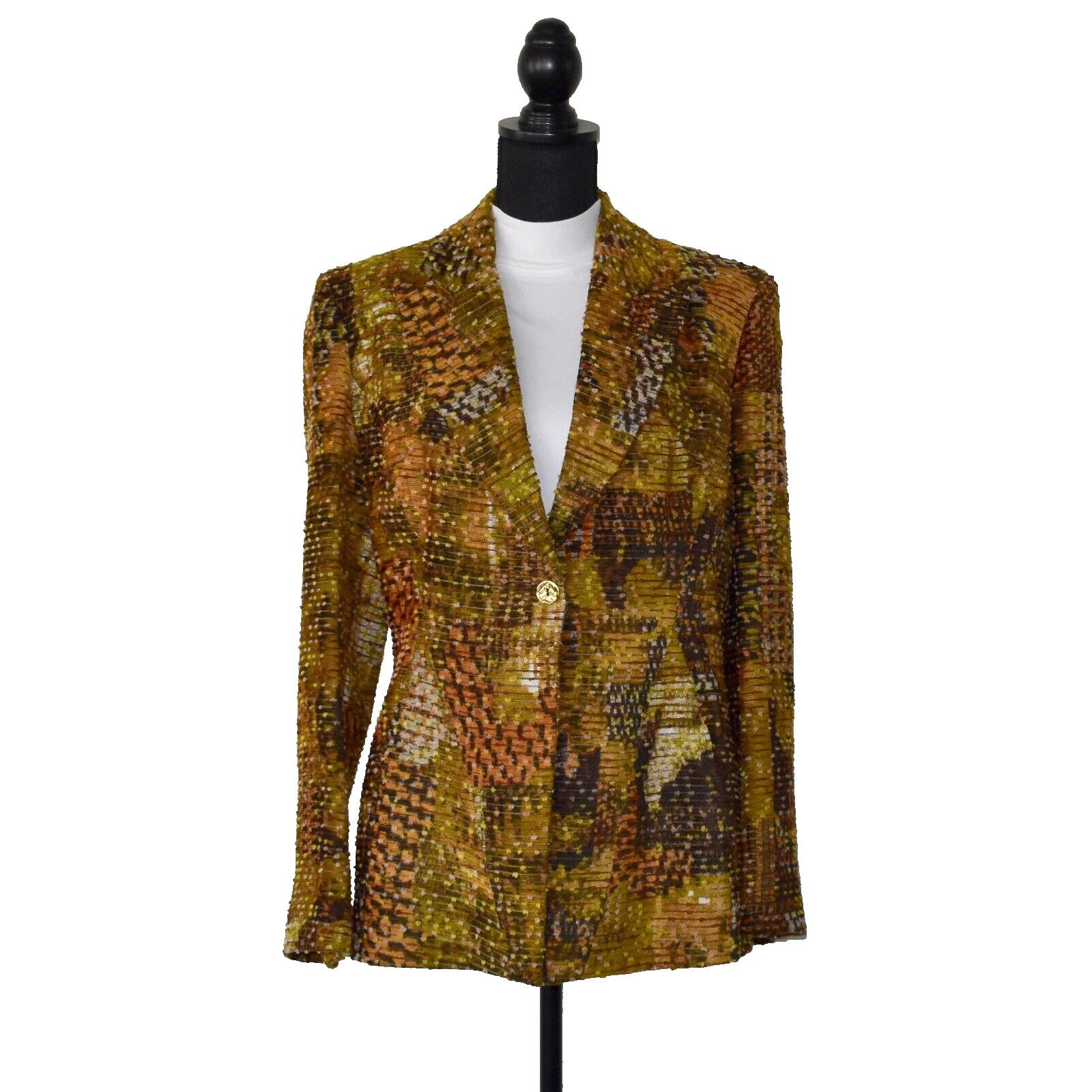 BAZAR DE CHRISTIAN LACROIX Vintage Tapestry Tweed Blazer 44