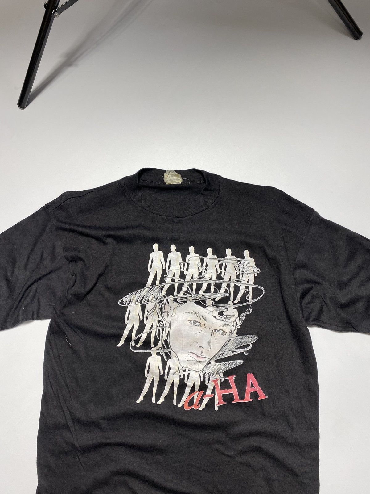 Band Tees × Vintage Vintage 90s single stitch Aha young Morten Harket t-shirt Size US XL / EU 56 / 4 - 3 Thumbnail