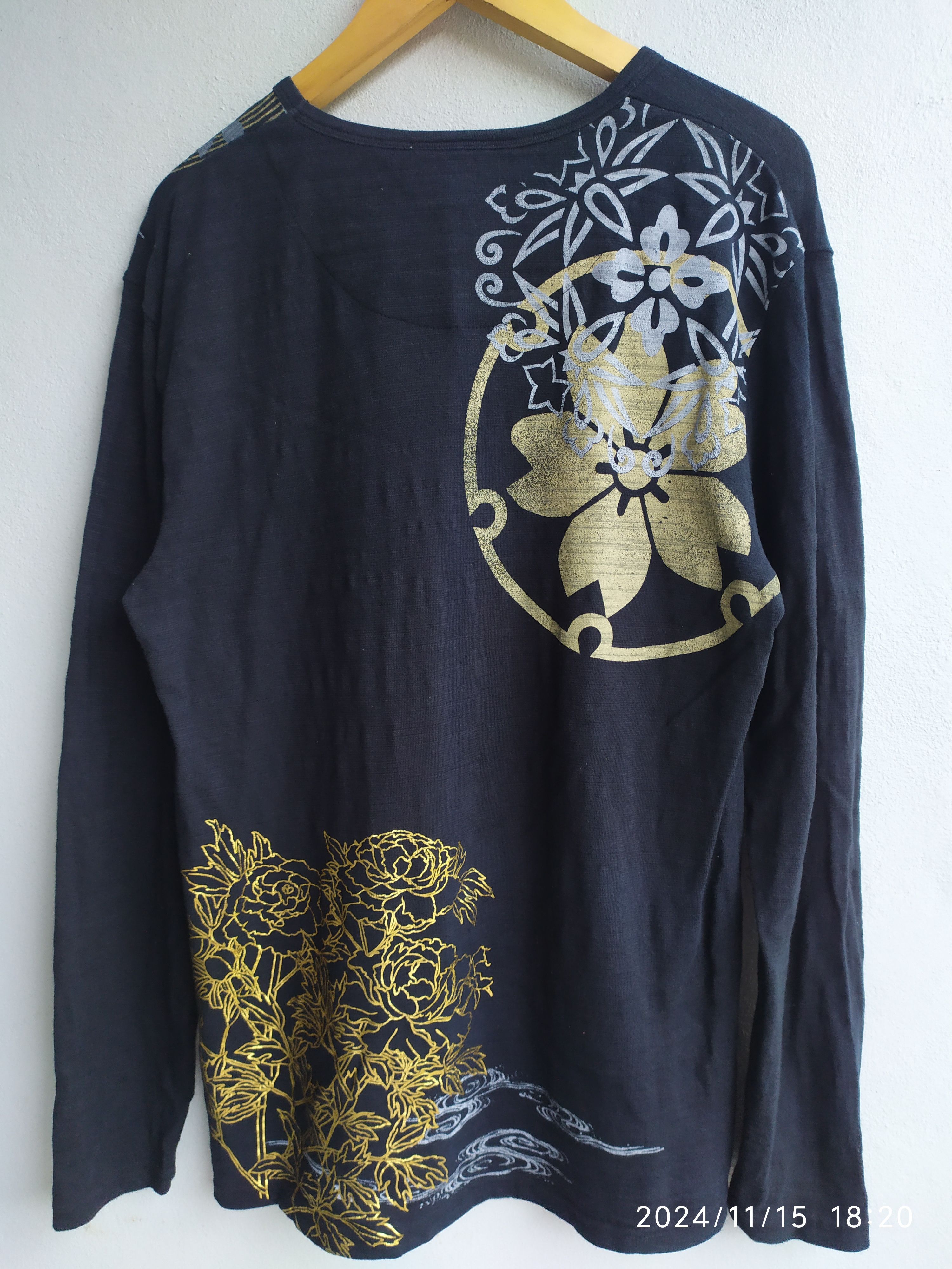 If Six Was Nine × Japanese Brand VINTAGE JAPANESE SUKAJAN KOI LONG-SLEEVED SHIRT Size US XL / EU 56 / 4 - 2 Thumbnail