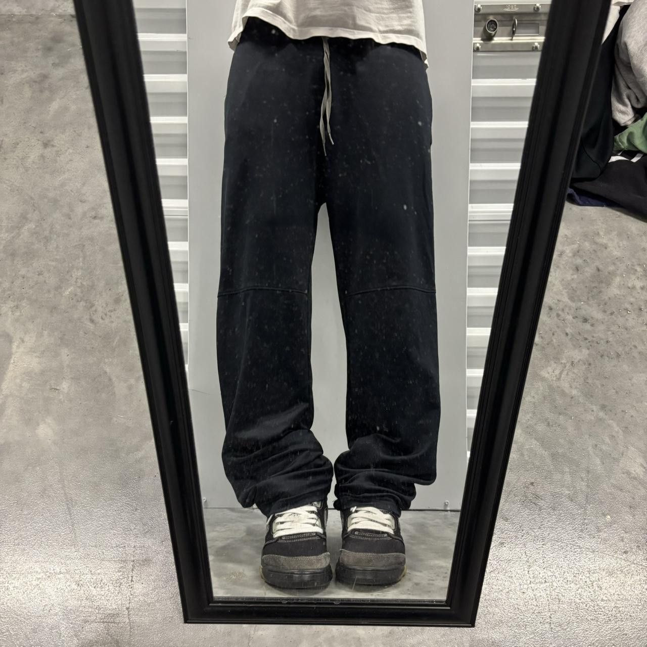Japanese Brand × Vintage Crazy Vintage Y2K/2000s Black Essential Track Pants! Size US 30 / EU 46 - 1 Thumbnail