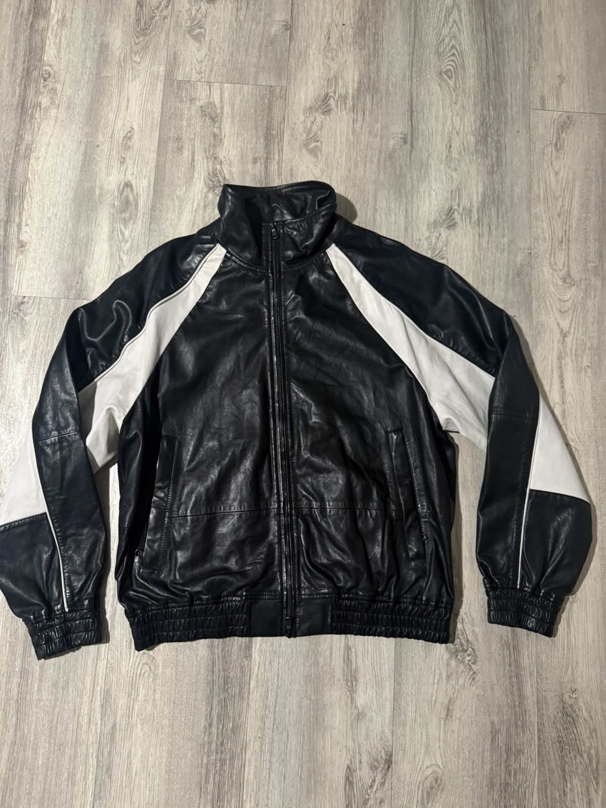 J.Lindeberg j. lindeberg mens lex leather track jacket Medium Lamb Size US M / EU 48-50 / 2 - 1 Thumbnail