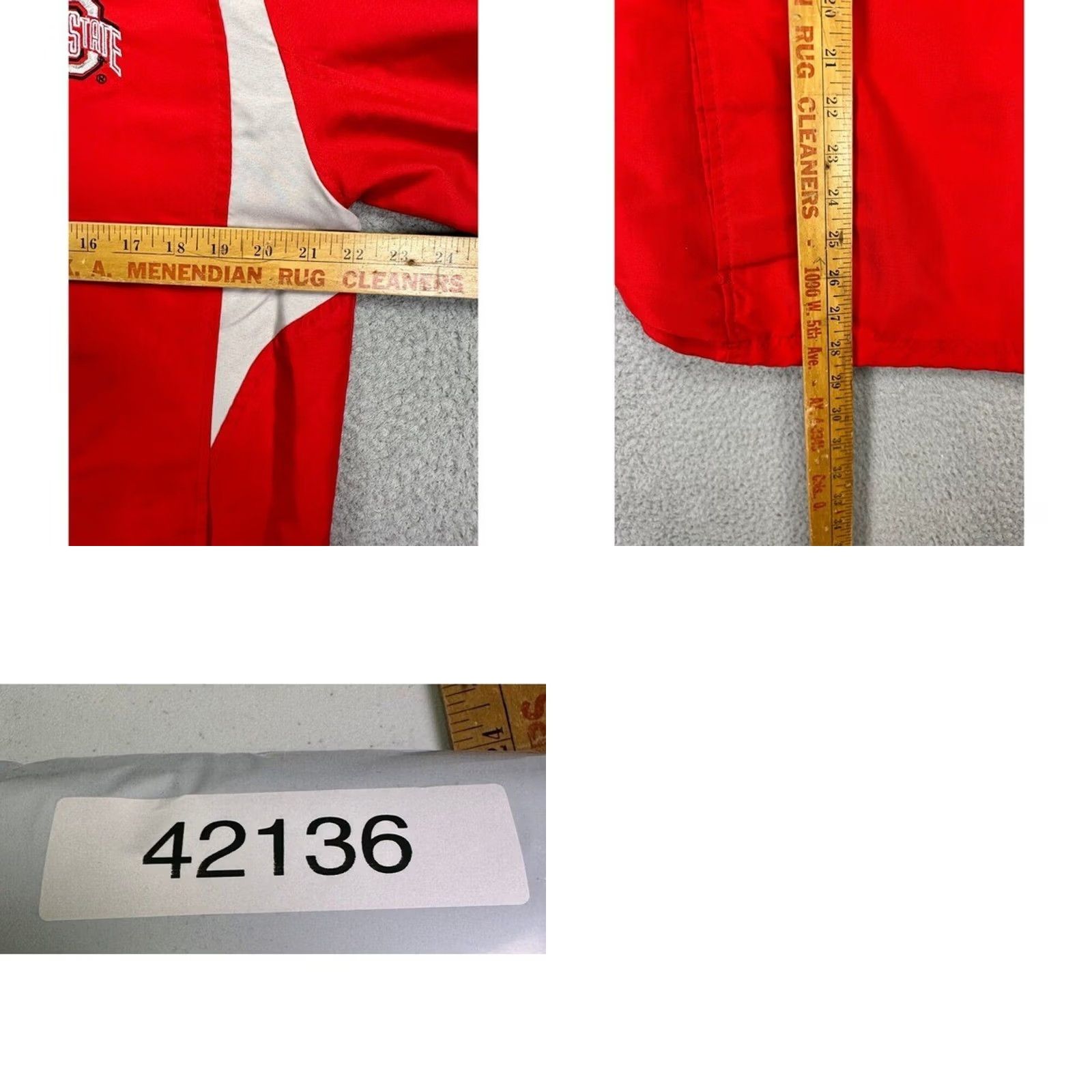 NCAA NCAA Jacket Mens Small Red Ohio State Buckeyes Quarter Zip Pullover Long Sleeve Size US S / EU 44-46 / 1 - 8 Thumbnail