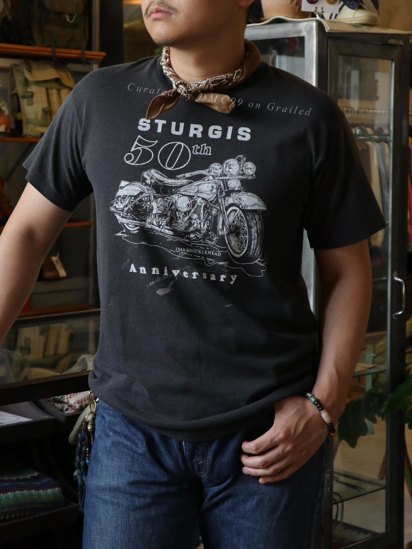 Vintage 1990s Harley Motorcycle Tee Size US M / EU 48-50 / 2 - 1 Thumbnail