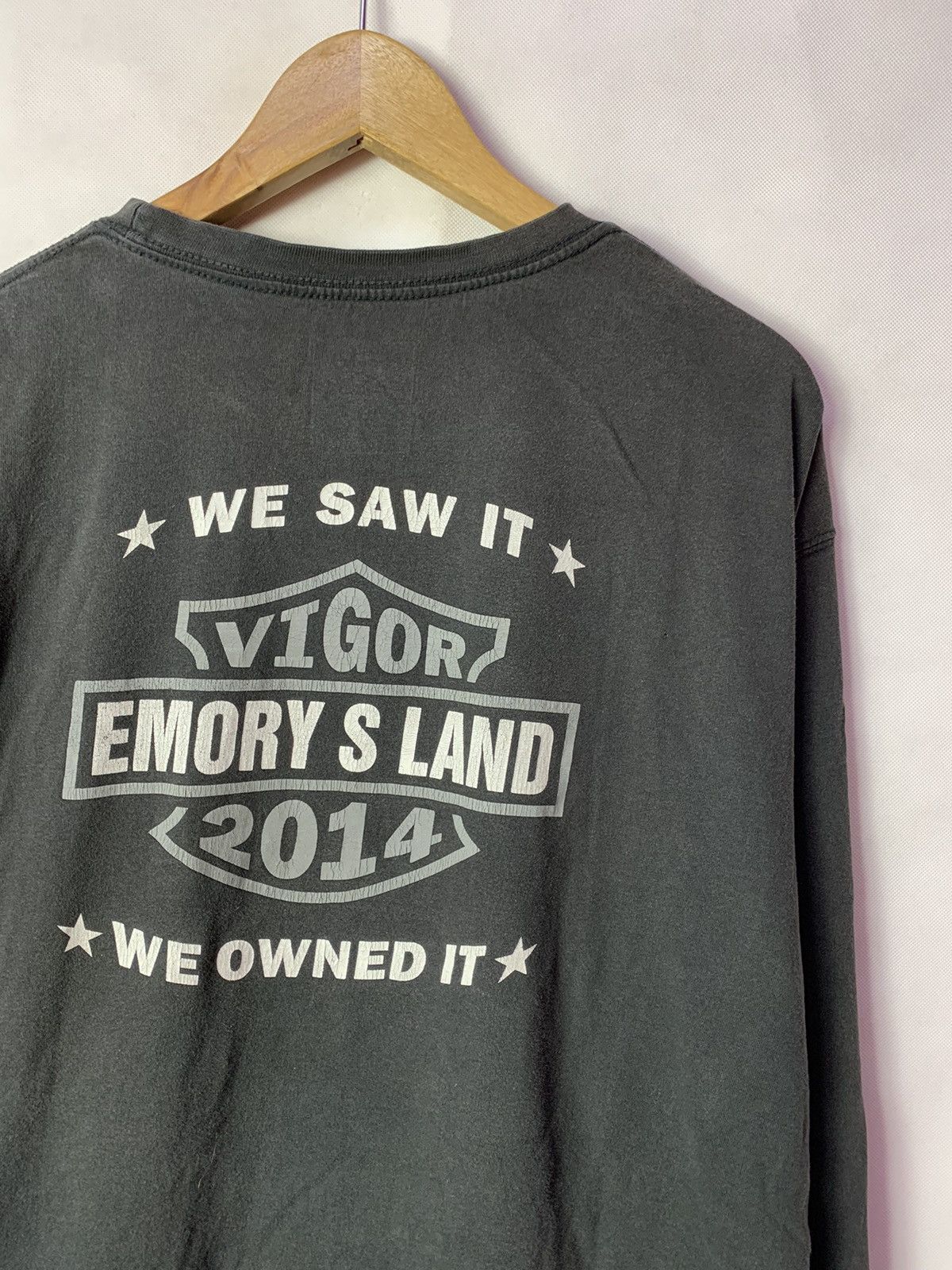 Vintage 🔥Vintage Berne Workwear Distressed Tee Harley Parody Size US L / EU 52-54 / 3 - 3 Thumbnail