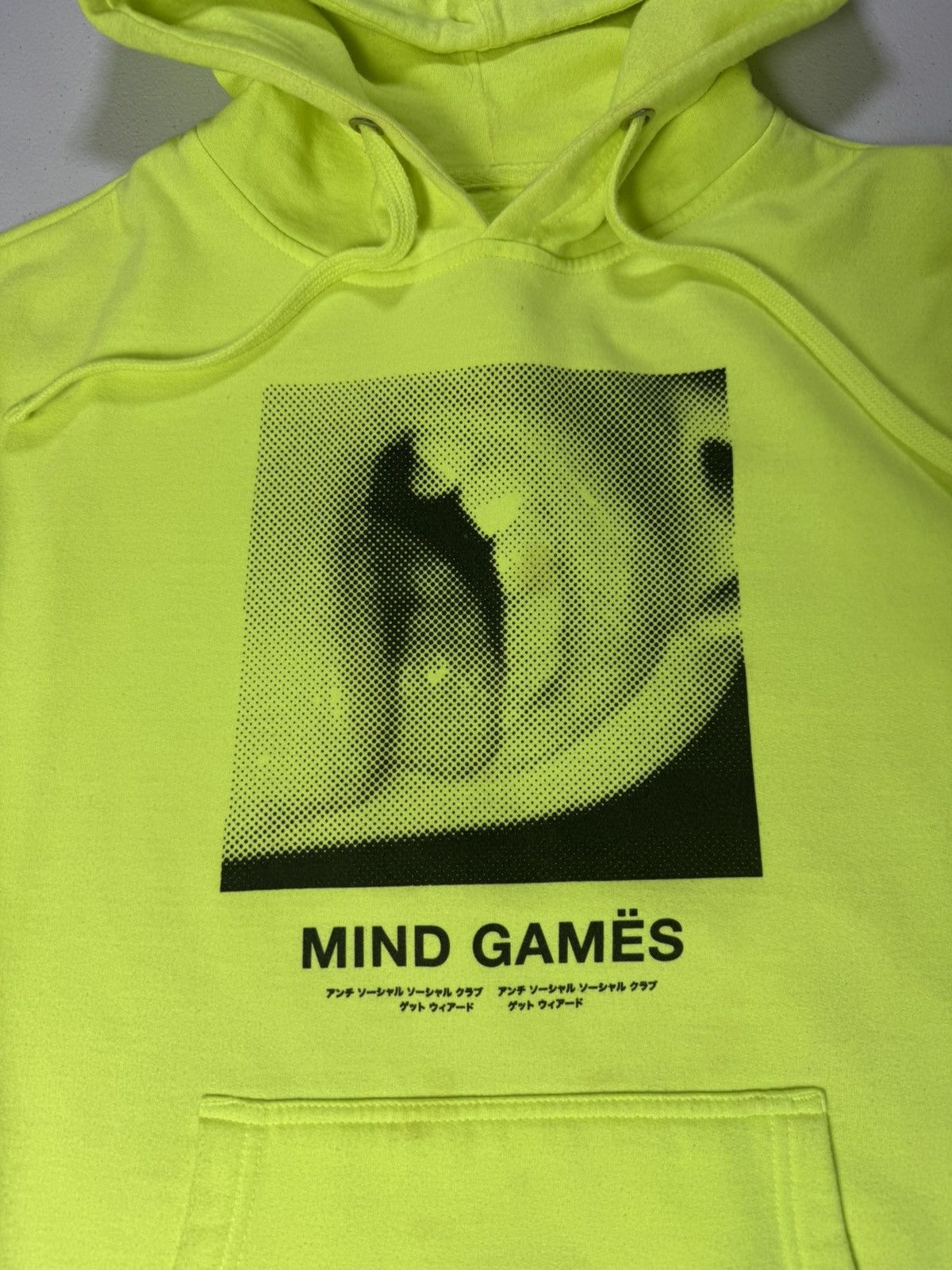 Anti Social Social Club Anti Social Social Club Open Minded Hoodie 'Neon Green' Sz S Size US S / EU 44-46 / 1 - 3 Thumbnail