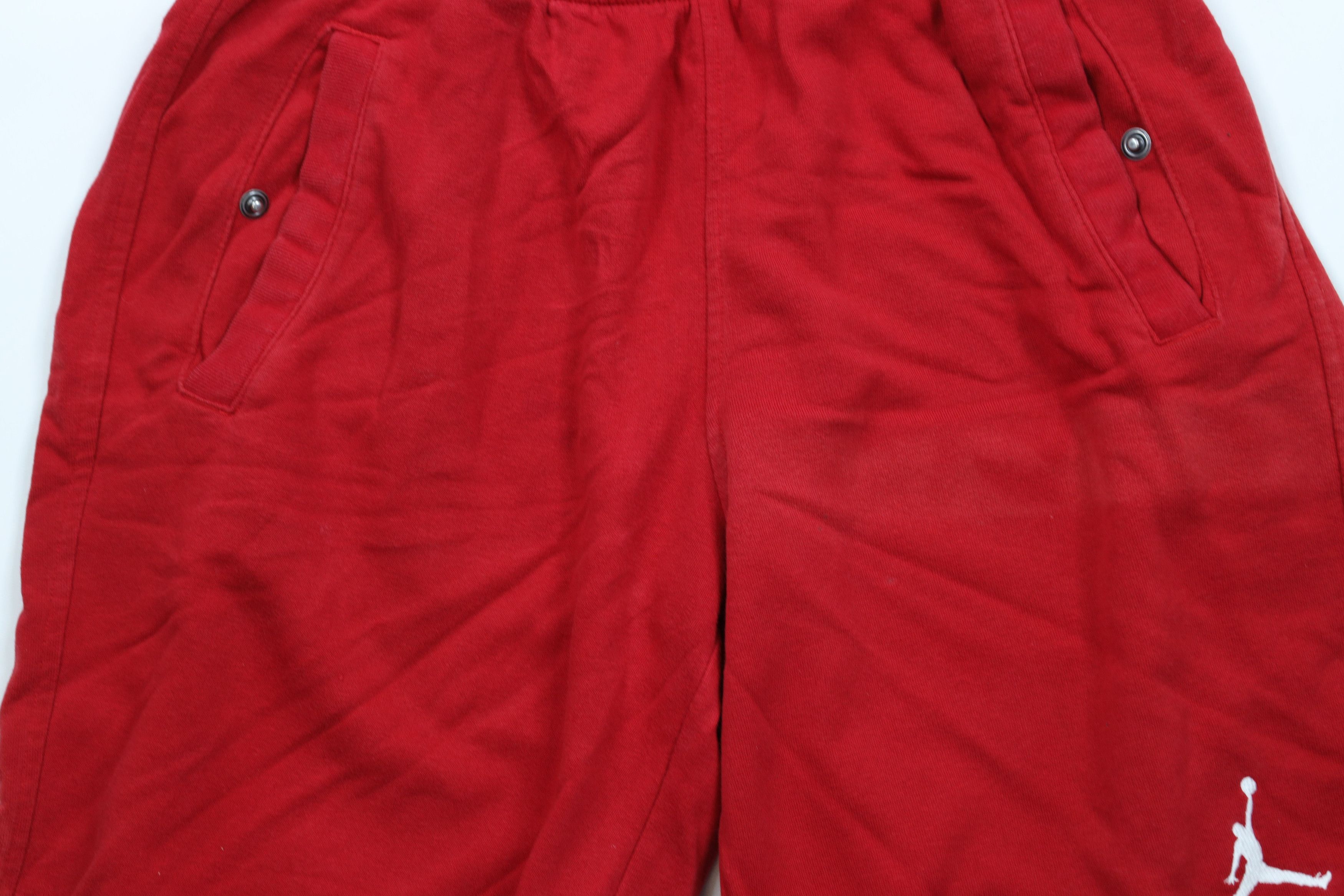 Nike × Vintage Vintage Nike Air Jordan French Terry Sweatpants Shorts Red Size US 32 / EU 48 - 3 Thumbnail