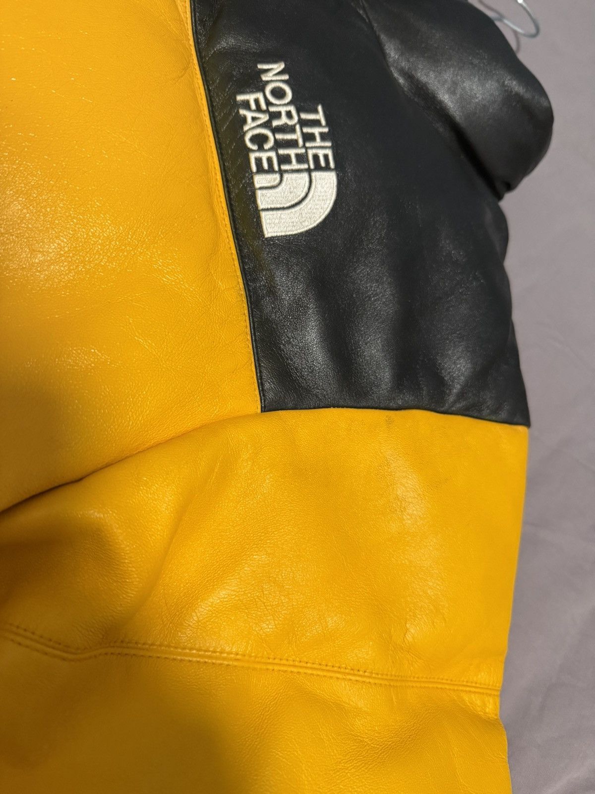 The North Face Supreme tnf the north face leather nuptse jacket red Size US M / EU 48-50 / 2 - 8 Thumbnail