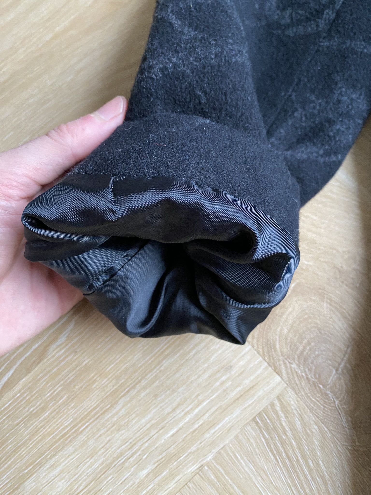 Acne Studios NWT $800 - Bankers Trench - Black Jacquard Logo Wool Size US M / EU 48-50 / 2 - 7 Thumbnail