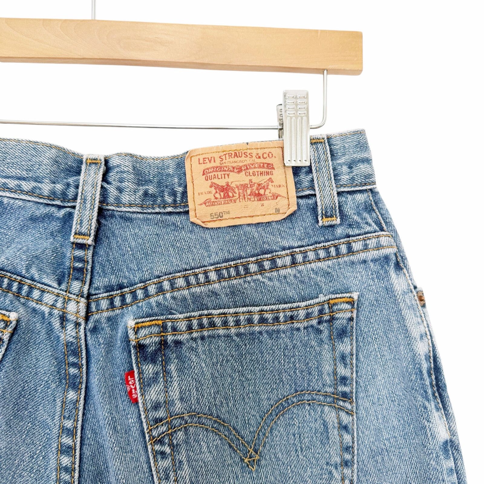 Levi's Vintage Levis 550 High Waisted Mom Jeans Sz 6 Size 28" / US 6 / IT 42 - 4 Thumbnail