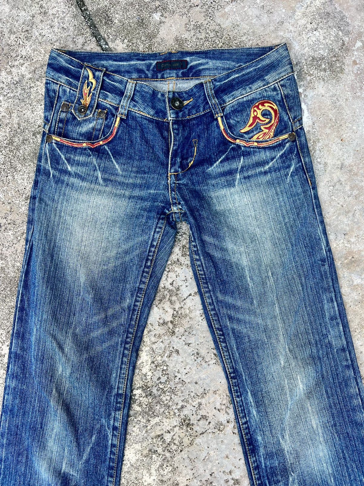 Japanese Brand × Vintage VINTAGE COME STAI? UPPEAT SMOKE FLARED DENIM Size US 30 / EU 46 - 2 Thumbnail