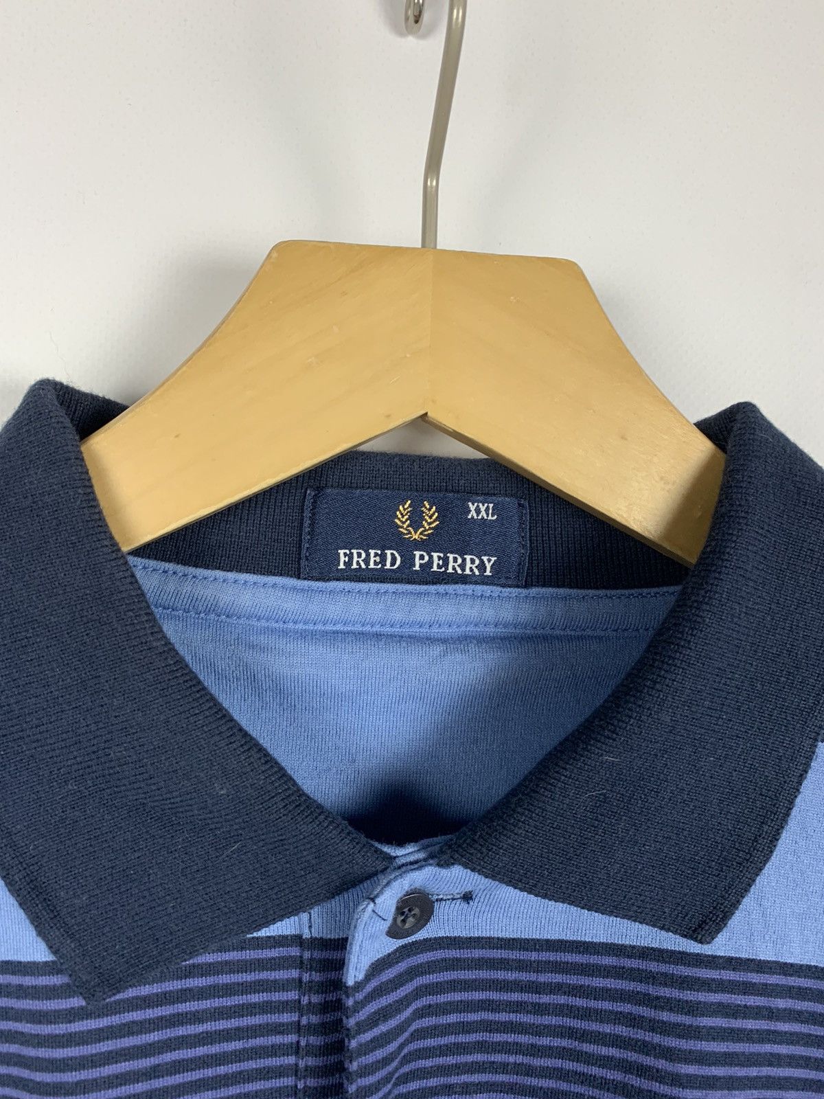 Fred Perry Vintage Fred Perry Striped Polo Luxury casual Size US XXL / EU 58 / 5 - 5 Thumbnail