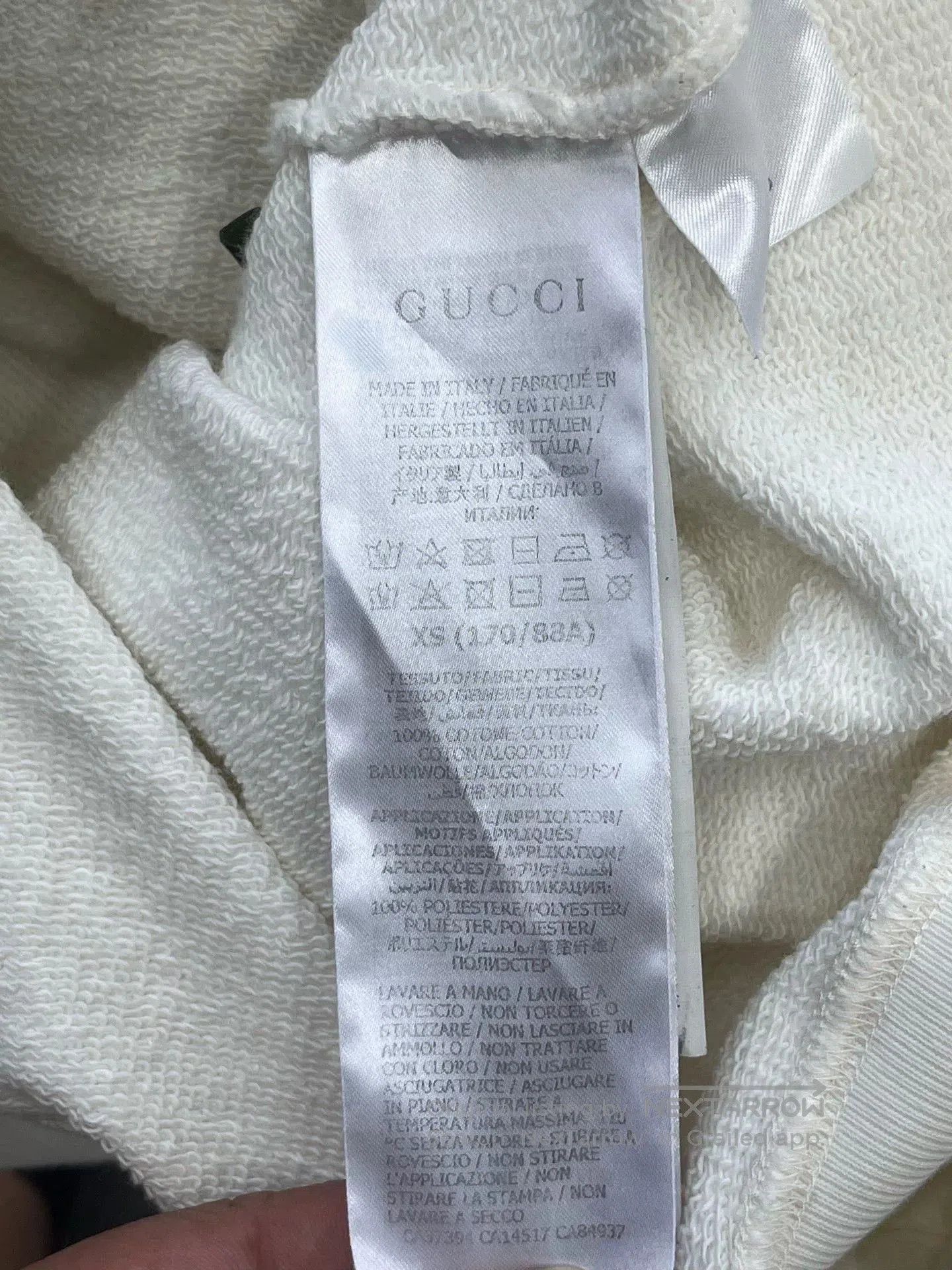 Gucci Gucci Embroidered Logo Hoodie for Women. Size XS / US 0-2 / IT 36-38 - 4 Thumbnail