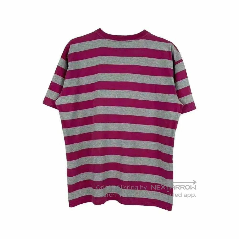 Celine celine striped logo short sleeve t-shirt. Size L / US 10 / IT 46 - 2 Thumbnail