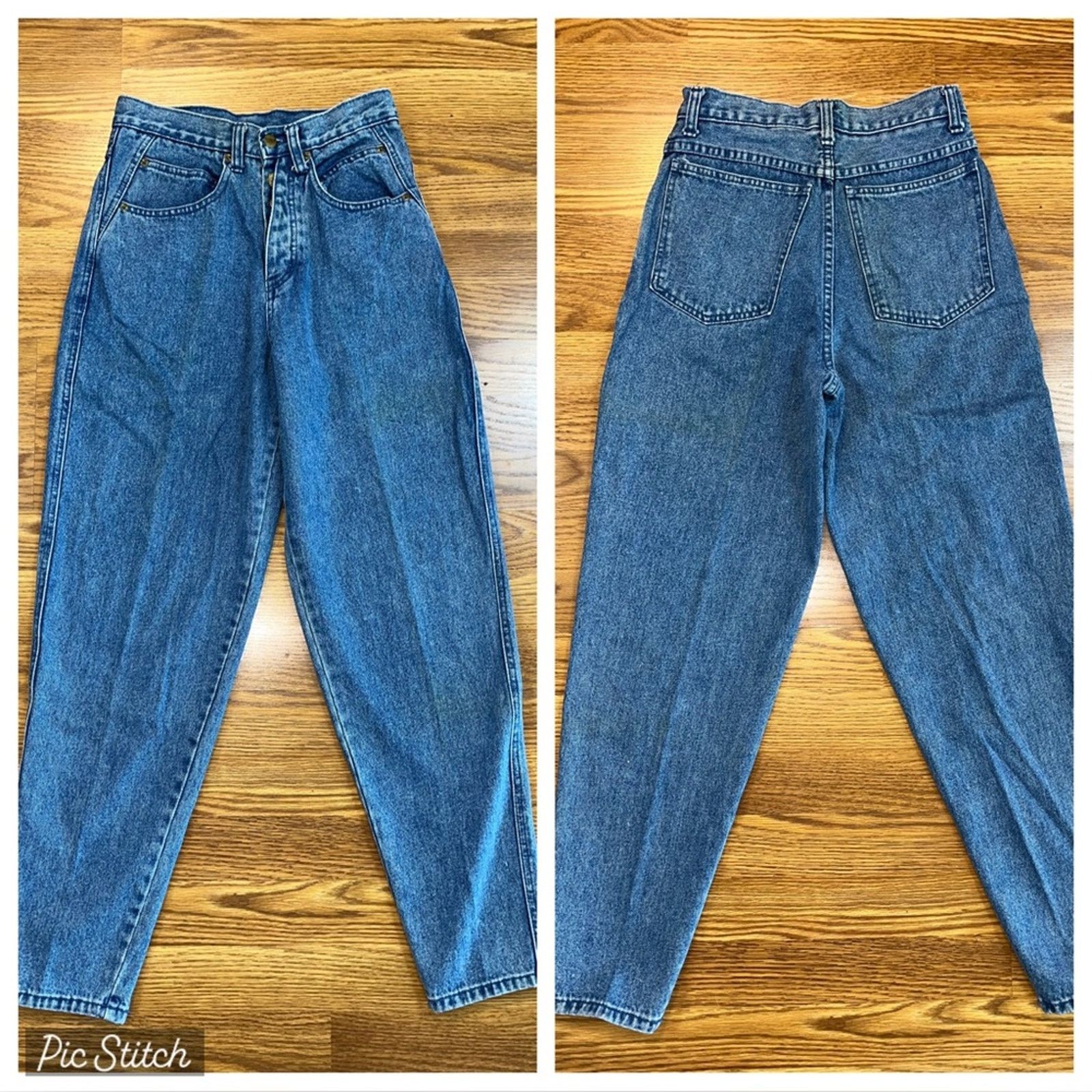 Vintage Cool Vintage 1980s Stefano High Waist Tapered Leg Jeans! Size 30" / US 8 / IT 44 - 1 Thumbnail